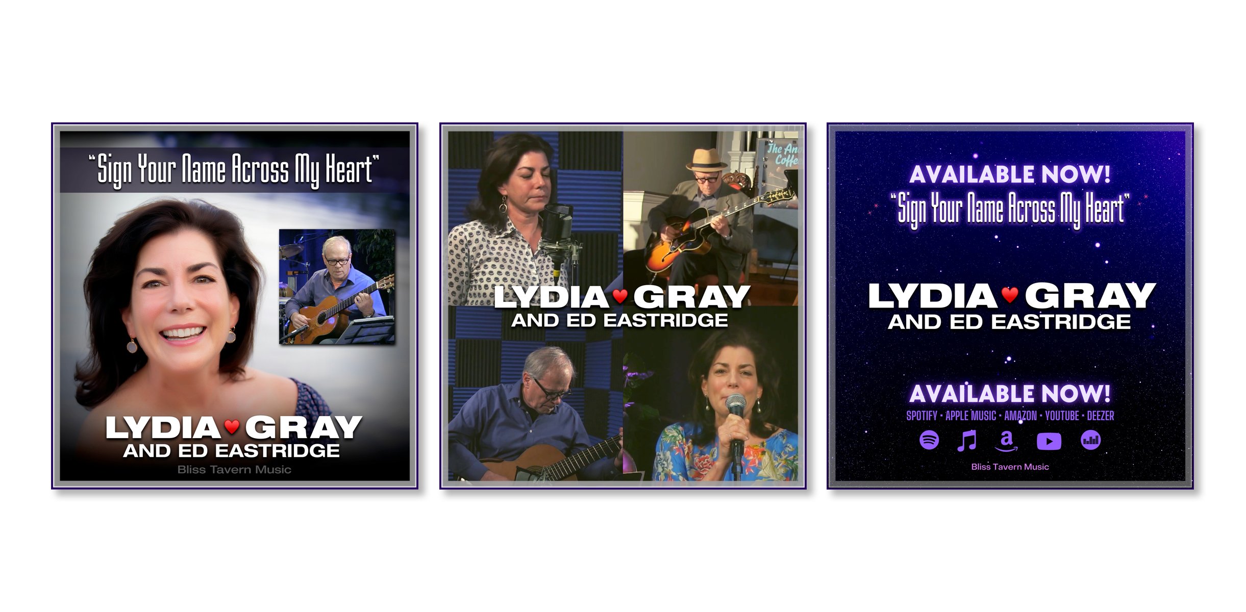 Design for Marketing Musical Artist Lydia Gray by SP STUDIOS.