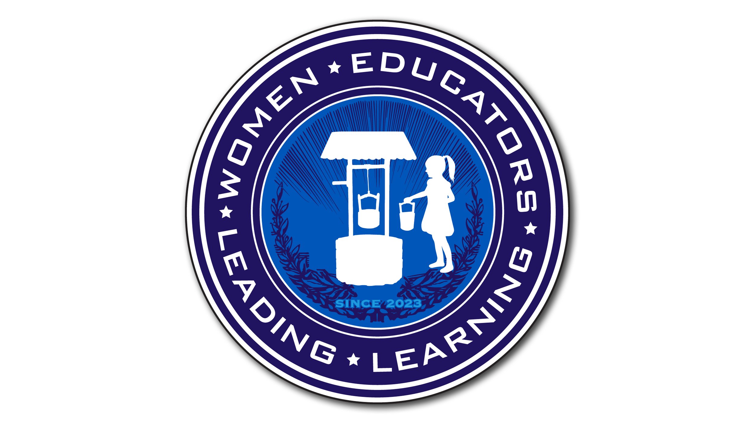 Logo Circle Symbol -- designed and illustrated by SP STUDIOS, for WELL - Women Educators Leading Learning, New England.