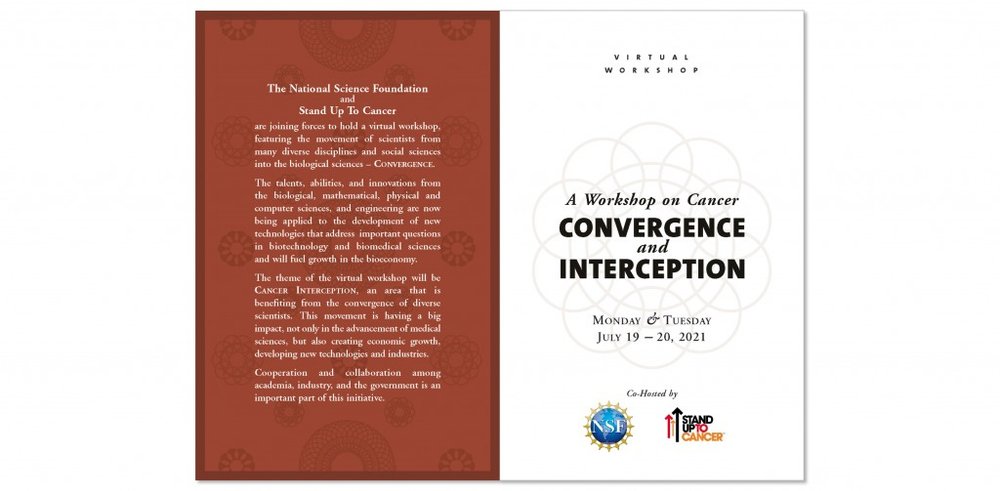 Interior Spread (example 1 of 10) of Program Booklet for Academic Cancer Workshop – designed and produced by SP STUDIOS.