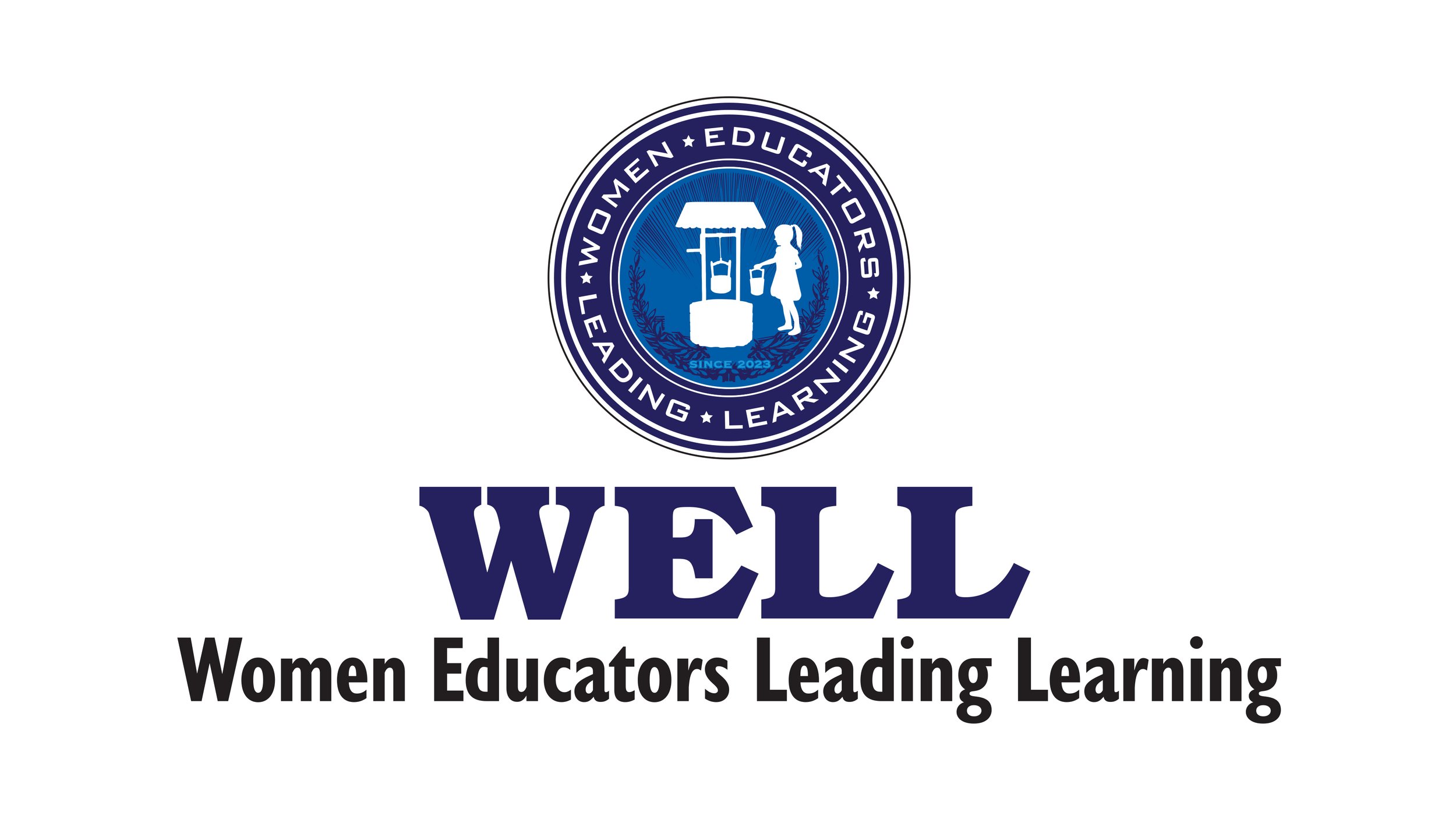 Logo Stacked -- designed and illustrated by SP STUDIOS, for WELL - Women Educators Leading Learning, New England.
