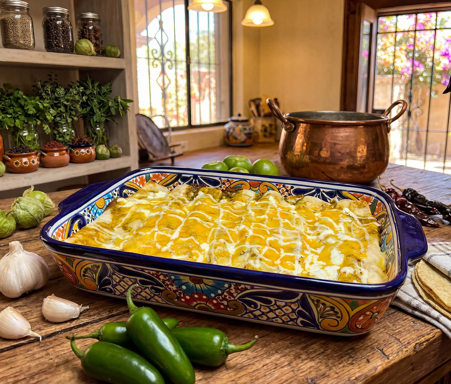 Creamy Chicken Enchiladas
