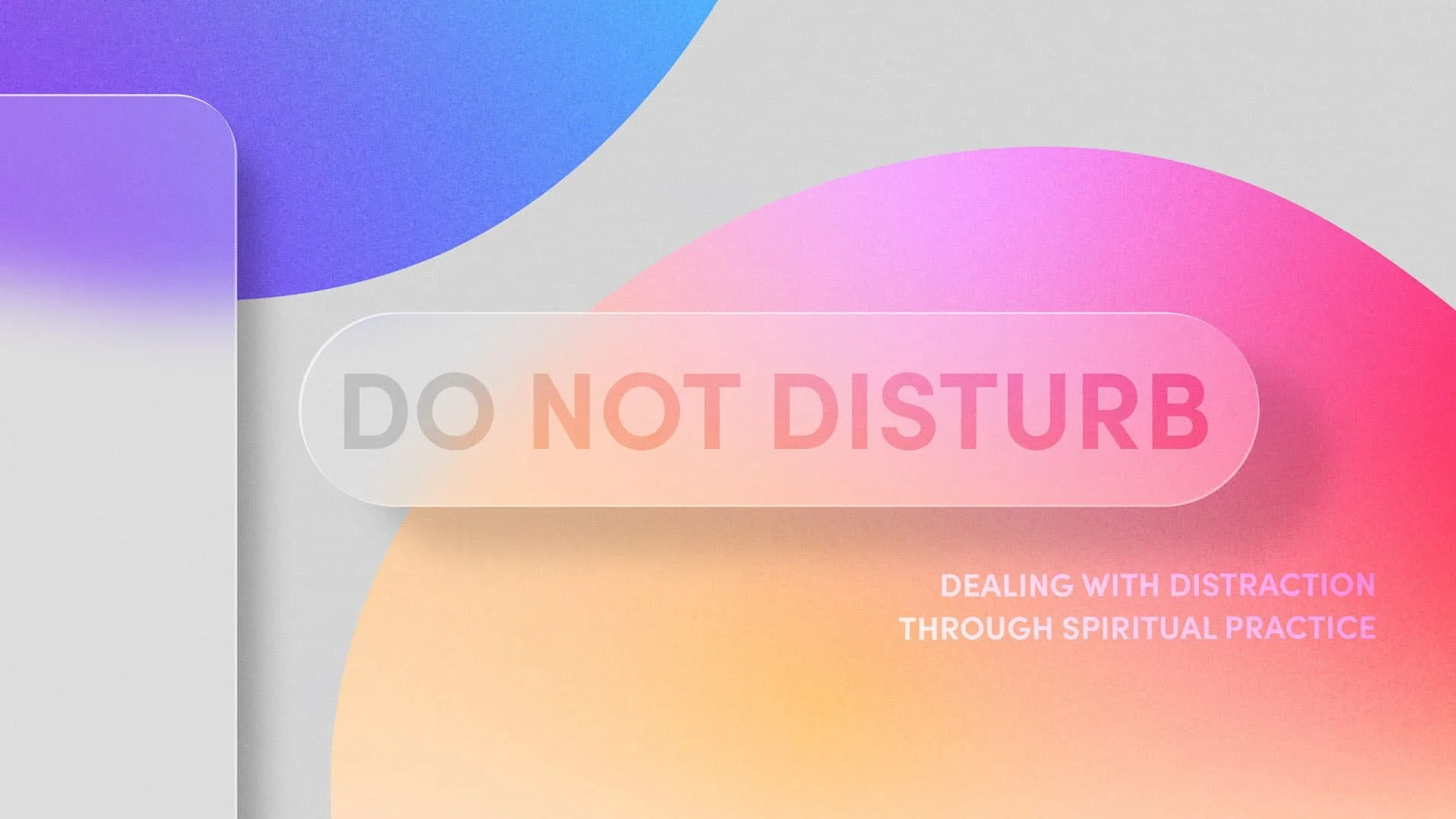 3-PART series on spiritual disciplines