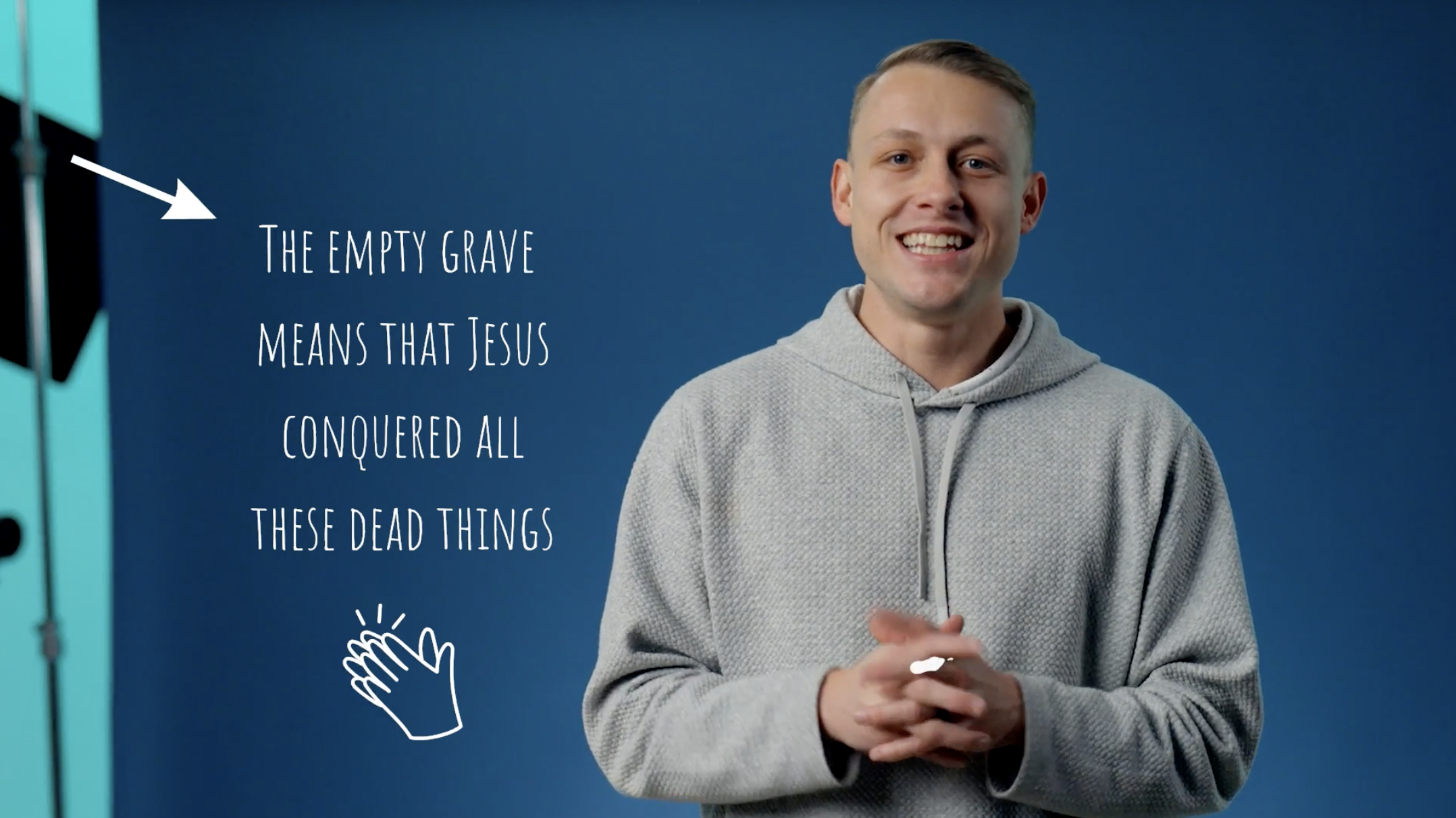 1-PART video message for MS and/or HS students: The empty grave means you don't have to live an empty life.