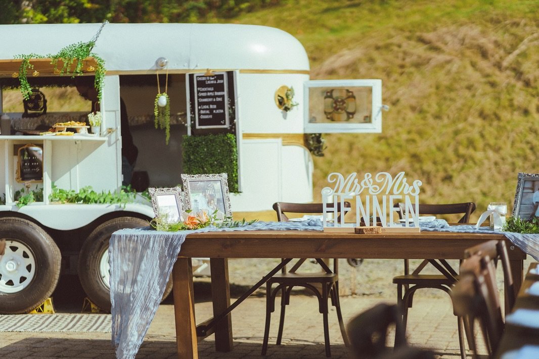 High elevation. Higher spirits. ⛰️🍹
If this is your wedding vibe, we are your people ✨ 

📸 @jakemccormickphoto 

#mobilebar #highspirits #wncbartender #ashevillewedding #hotspringsnc #cocktails #mobilebartending #horsetrailerbar