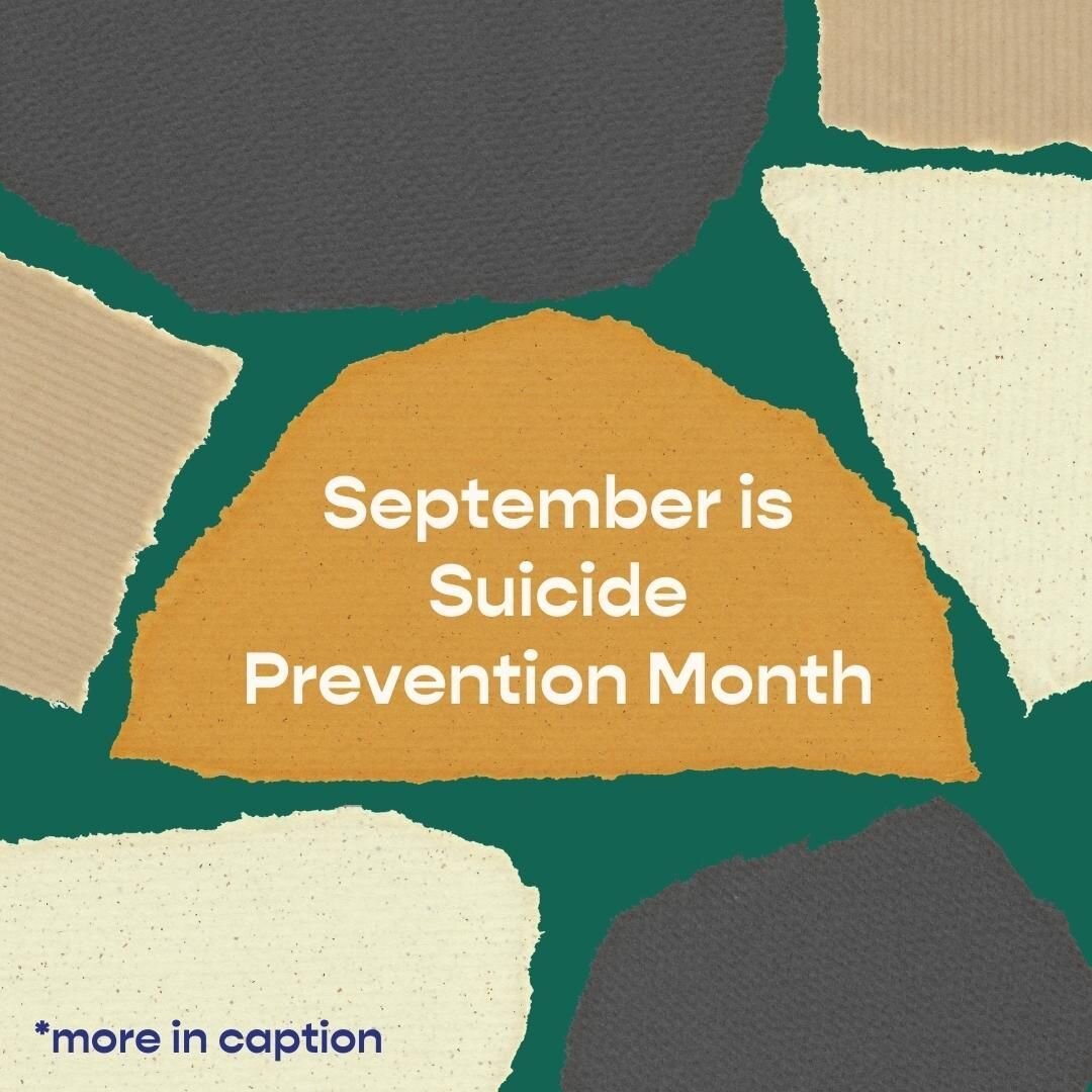 September is suicide prevention month and September 4 - 10 is Suicide Prevention Week

If you have ever had a loved one attempt or complete suicide, we see you. 

If you have ever had thoughts of suicide or attempted suicide, we see you. 

If you or 