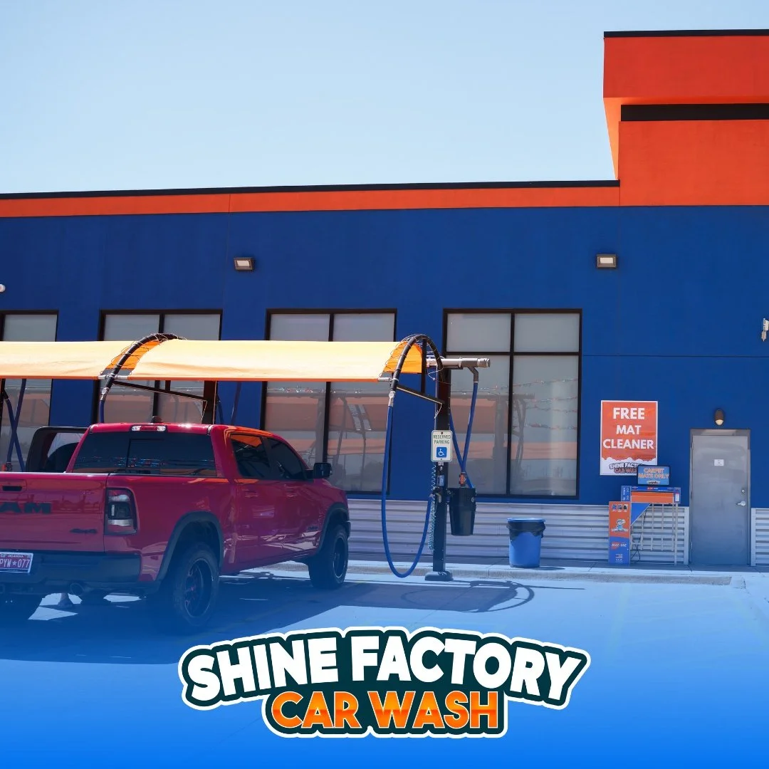 Drive in dirty, drive out dazzling! At Shine Factory Car Wash, we make every car gleam inside and out with top-notch washes and free vacuums, microfiber towels, and air blowers.

📍1501 S Morgan Rd, Oklahoma City, OK 73128
📍3801 N MacArthur Blvd, Wa