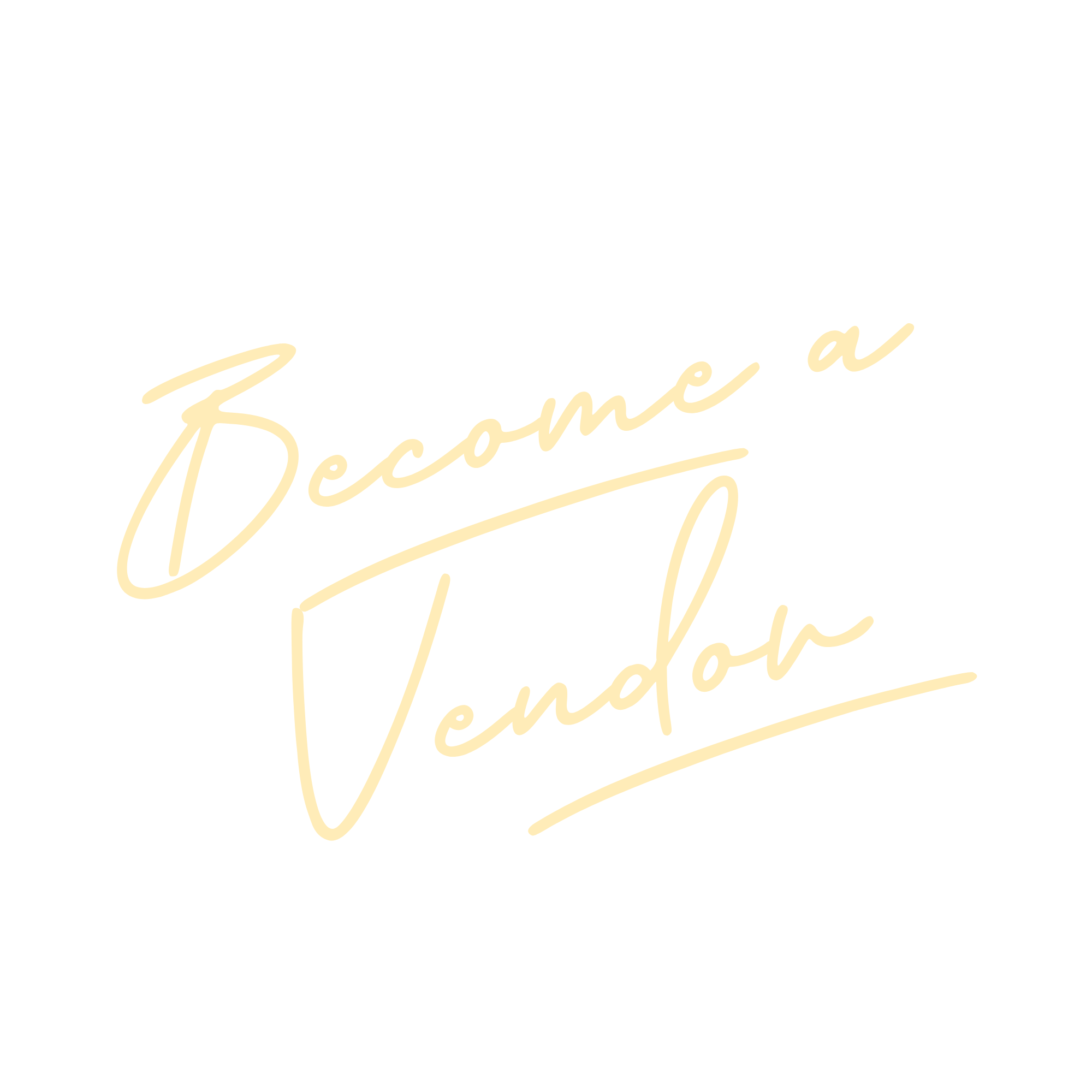 Handwritten become a vendor call to action — sell your products at Neighbours Café and Provisions Tofino BC