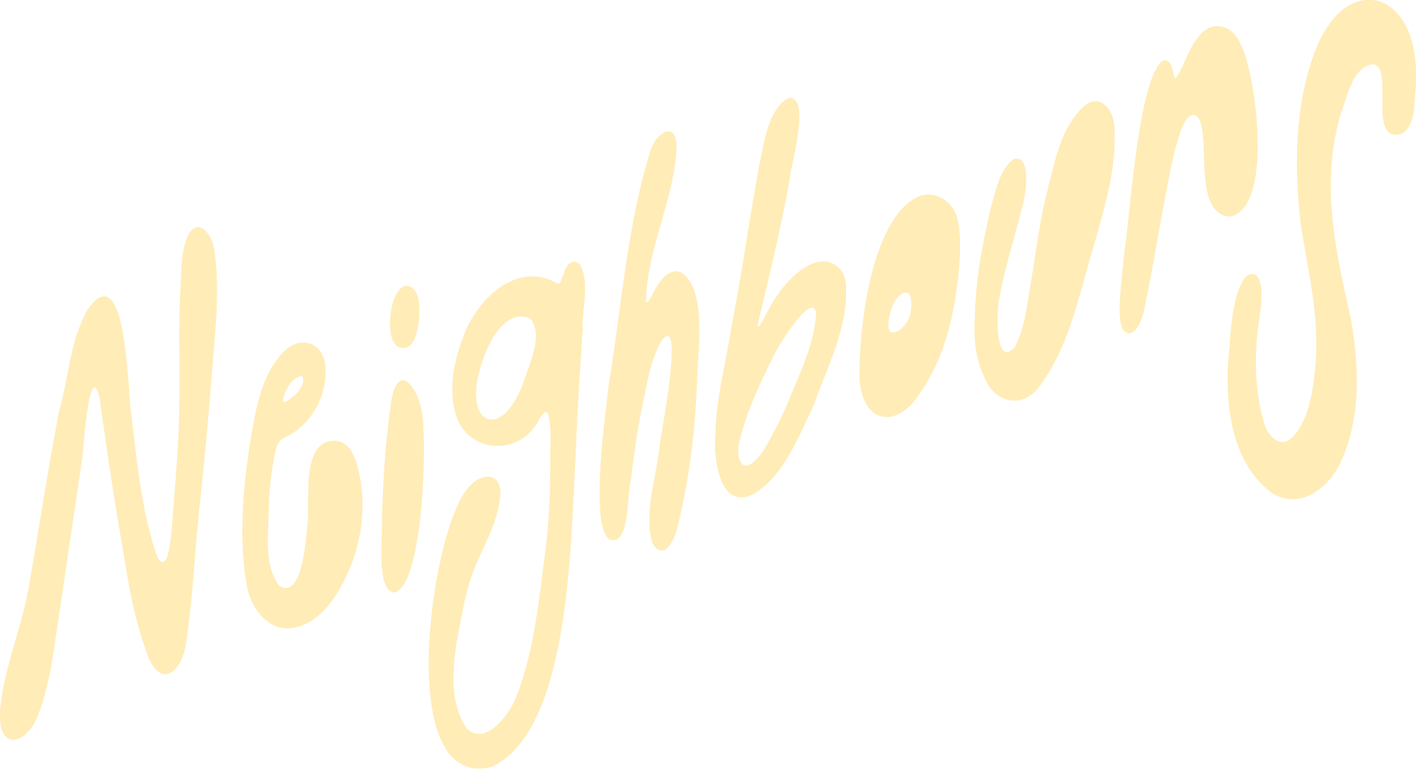 Neighbours Café and Provisions script logo — Tofino BC