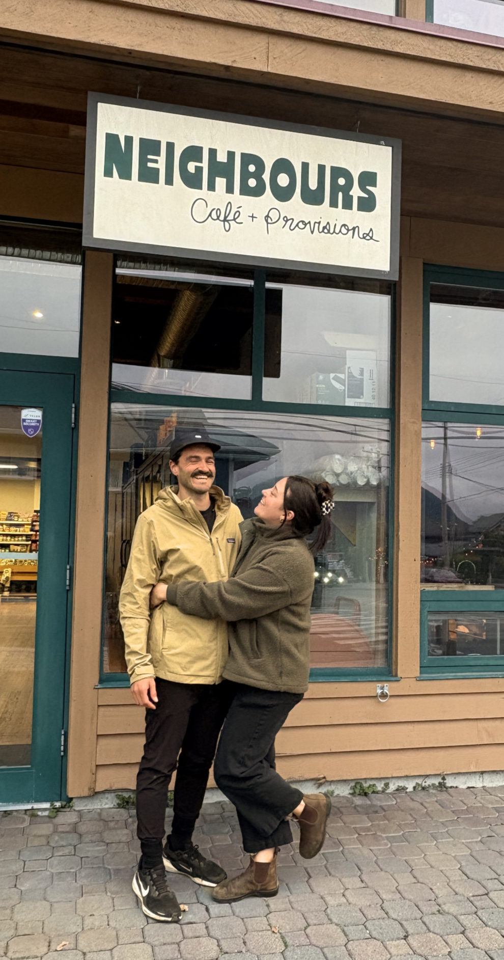 Kevin and Marie, owners of Neighbours Café and Provisions — Tofino BC