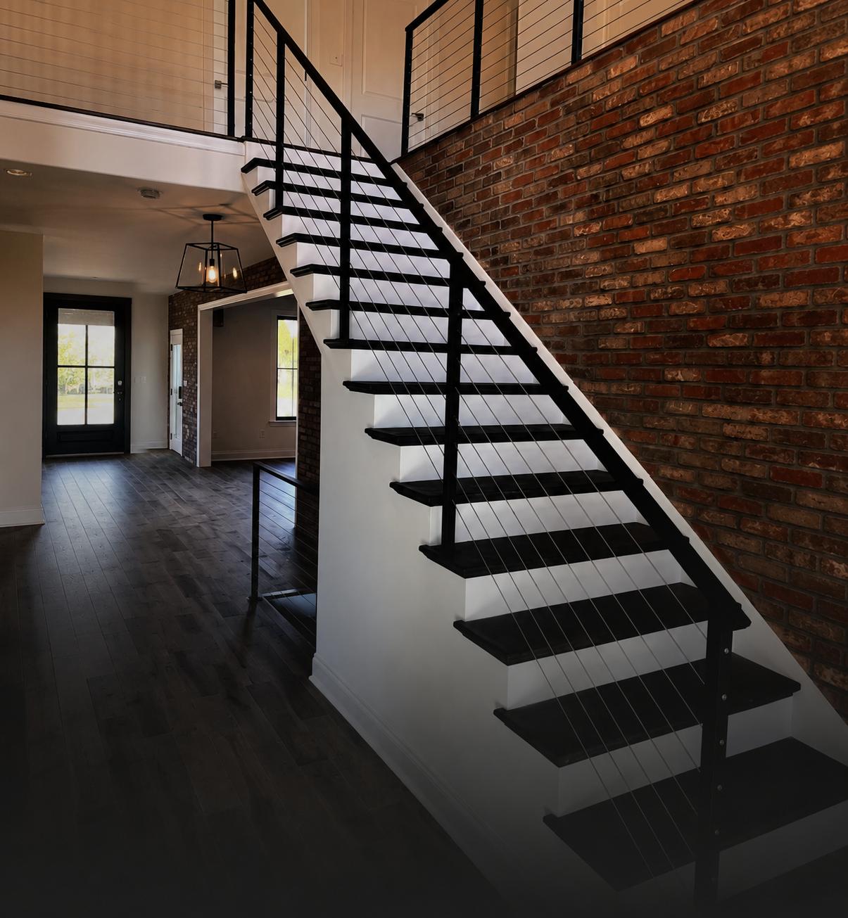 modern metal stair railings custom railing fabrication orange county