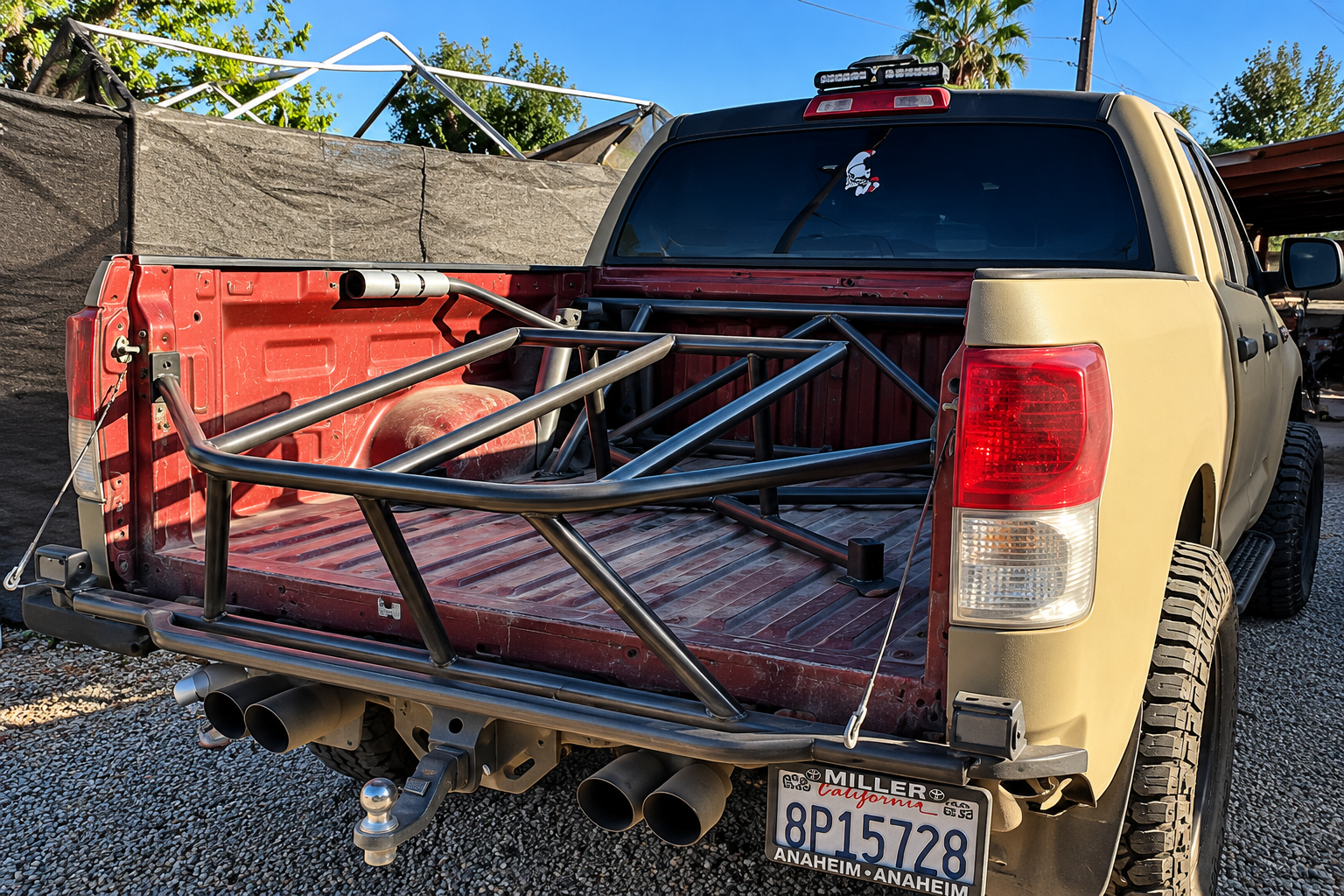 Custom Steel Rack Pickup in Workshop Yard.png