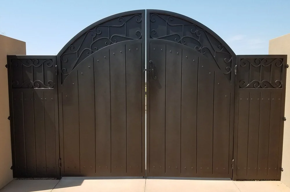 double gate wrought iron pjj welding orange county ca