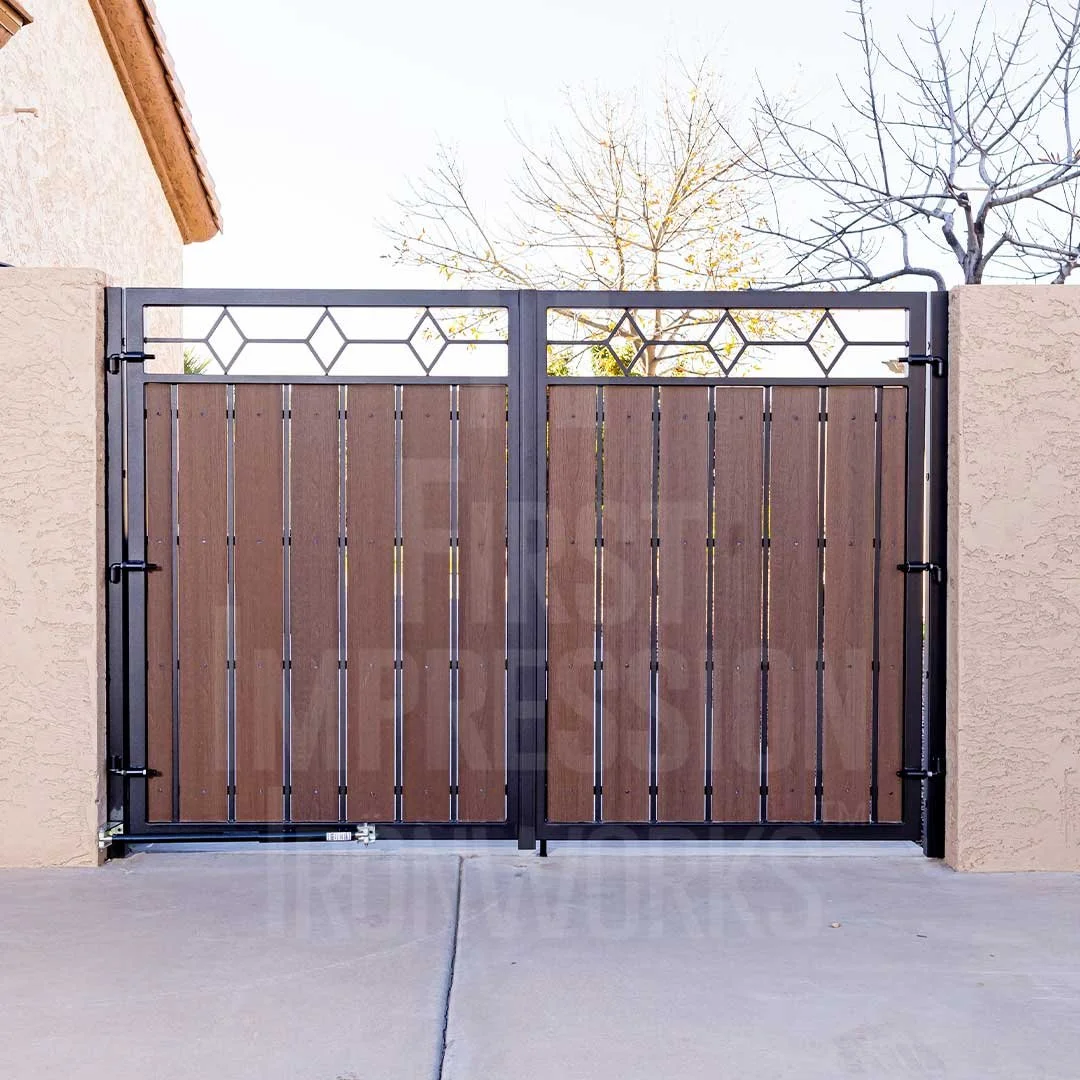 wood and iron custom gate orange county ca