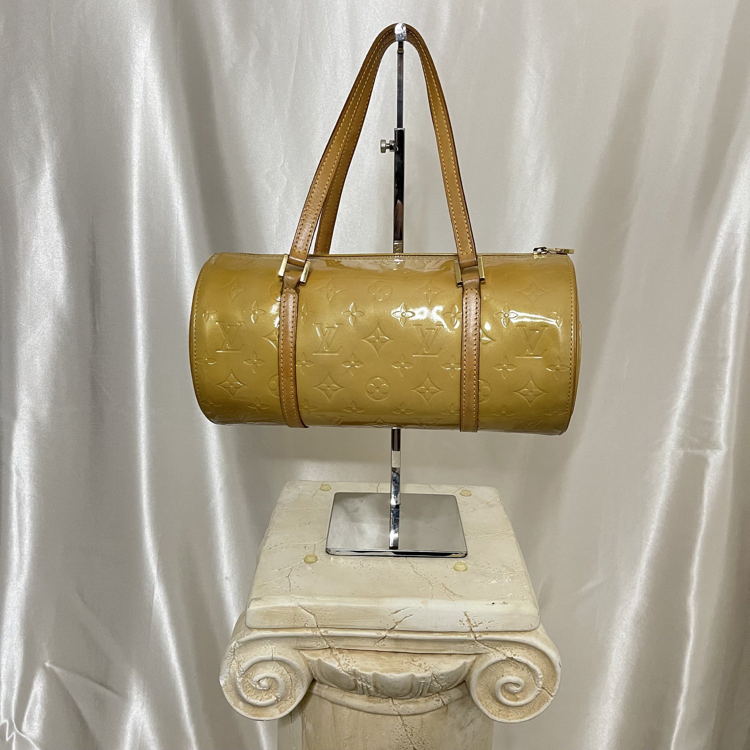 Louis Vuitton Monogram Vernis Leather Bedford Bag Yellow — Vintage Gems