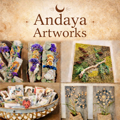   Andaya Artworks   
crafted items from natural & found materials 
940 Tyler Street, Studio 16