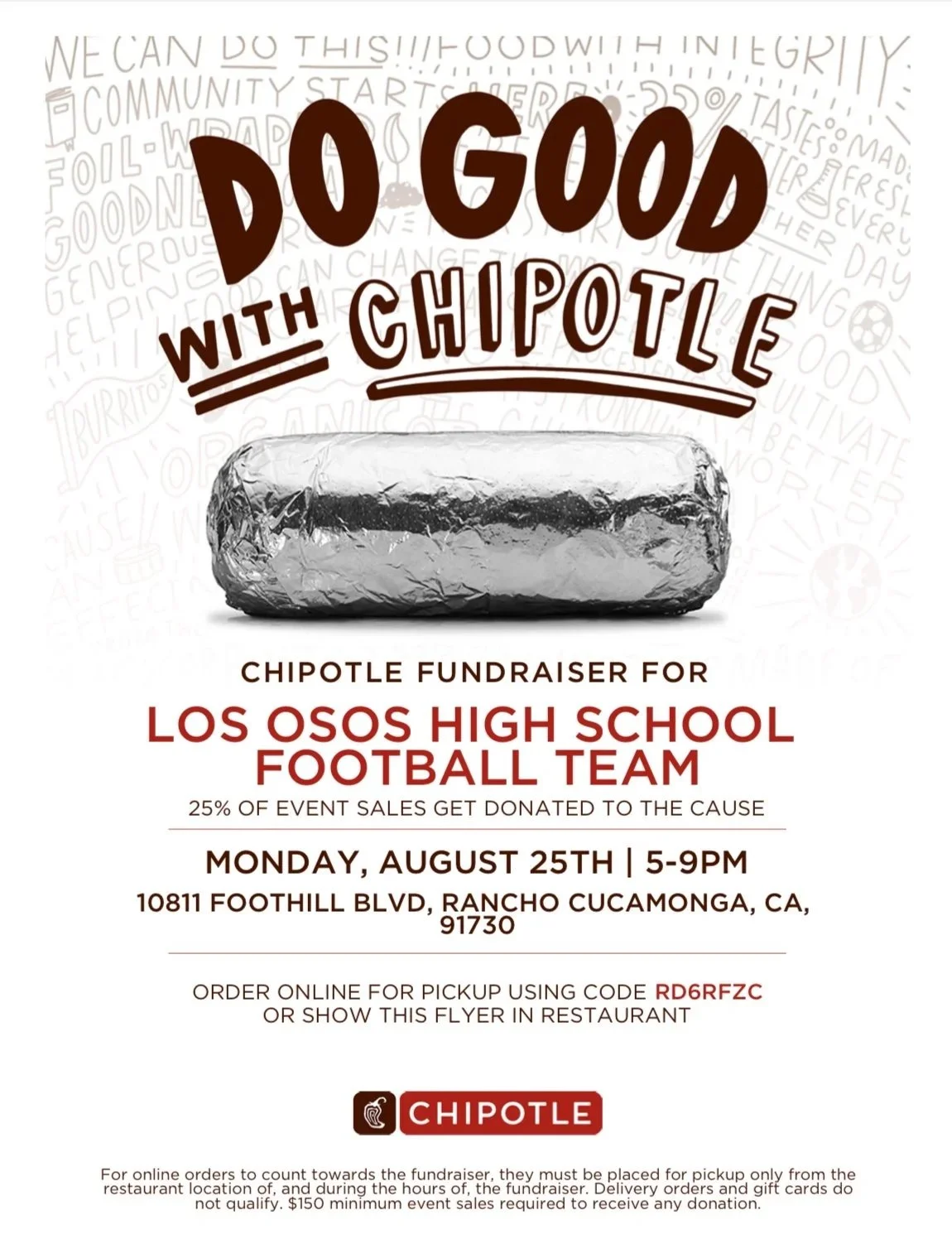 Chipotle Dine Out Fundraiser