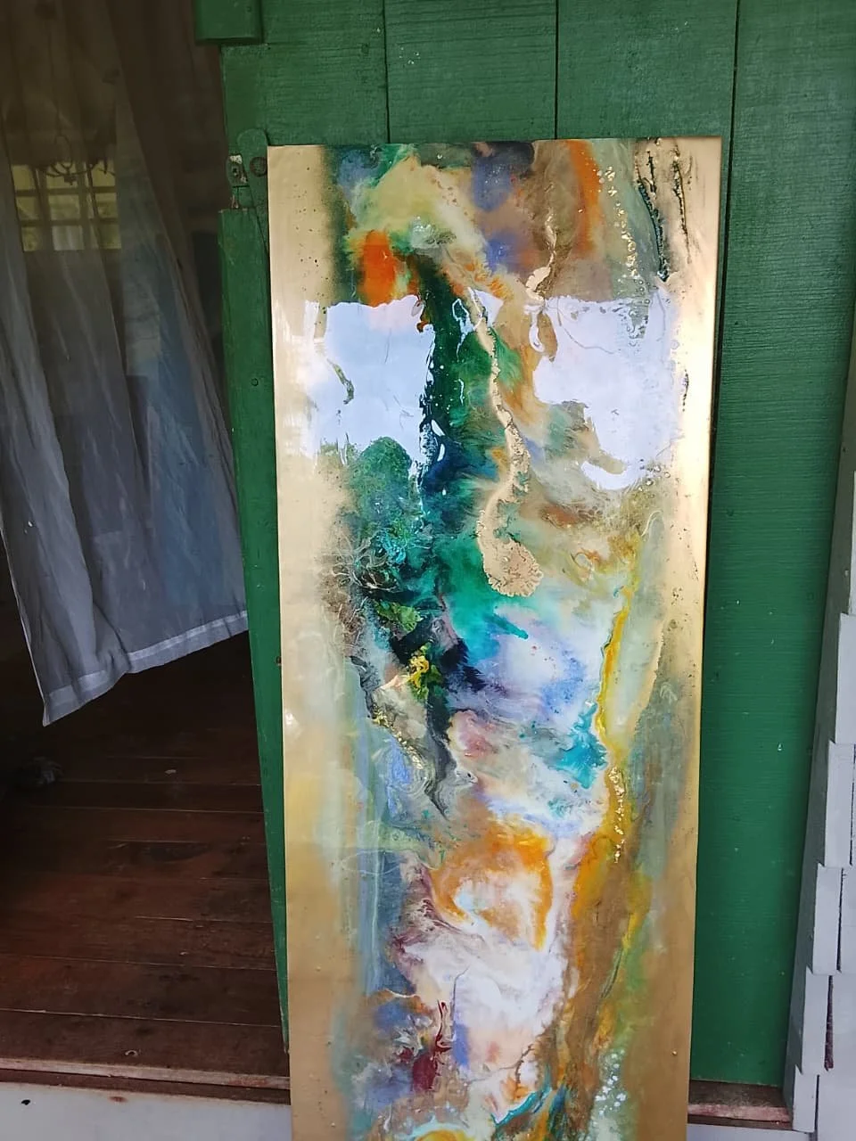 Golden Bloom 54" x 20"