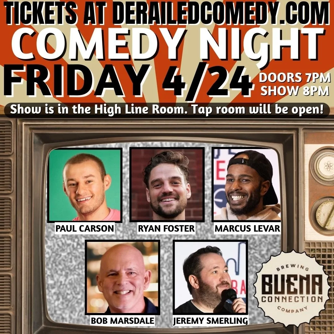 Friday, April 24, 2026 @ 8PM (Doors at 7PM) - Buena Connection Brewing Company - Buena, NJ - $20