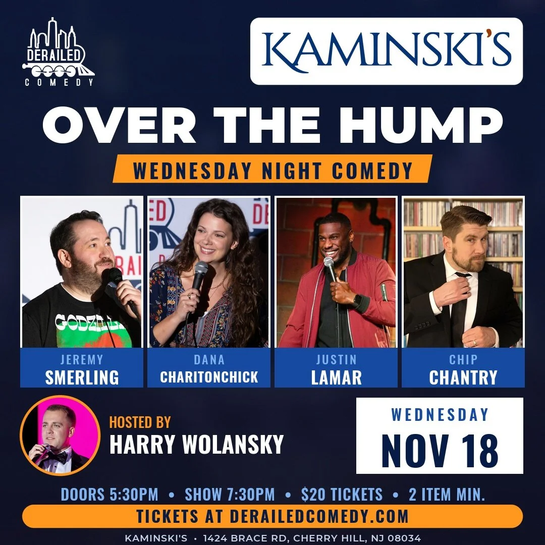Wednesday, November 18, 2026 @ 7:30PM (Seating at 5:30PM) - Kaminski's Sports Bar & Restaurant - Cherry Hill, NJ - $20