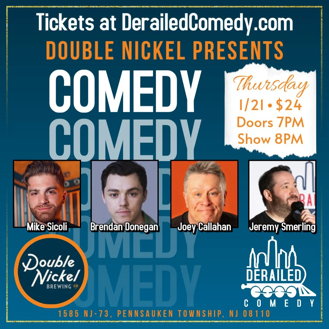 Thursday, January 21, 2027 @ 8PM (Doors at 7:00PM) - Double Nickel Brewing - Pennsauken, NJ - $24