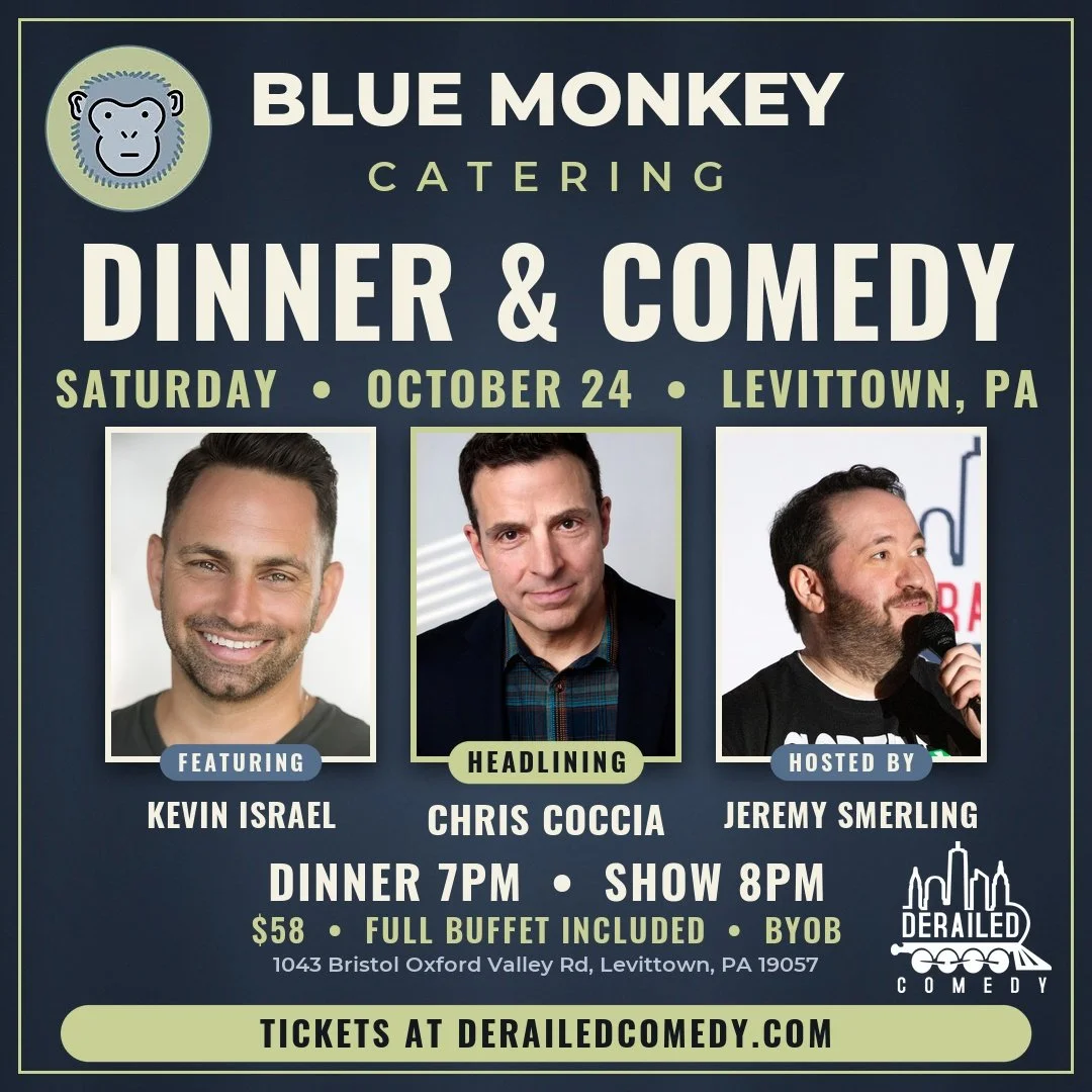 Saturday, October 24, 2026 @ 8PM (Dinner at 7:00PM) - Blue Monkey Catering - Levittown, PA - $58