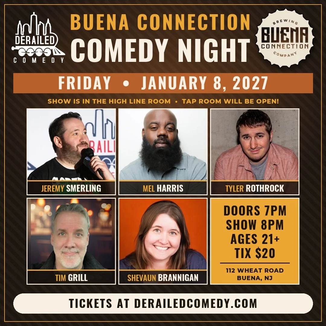 Friday, January 8, 2027 @ 8PM (Doors at 7PM) - Buena Connection Brewing Company - Buena, NJ - $20