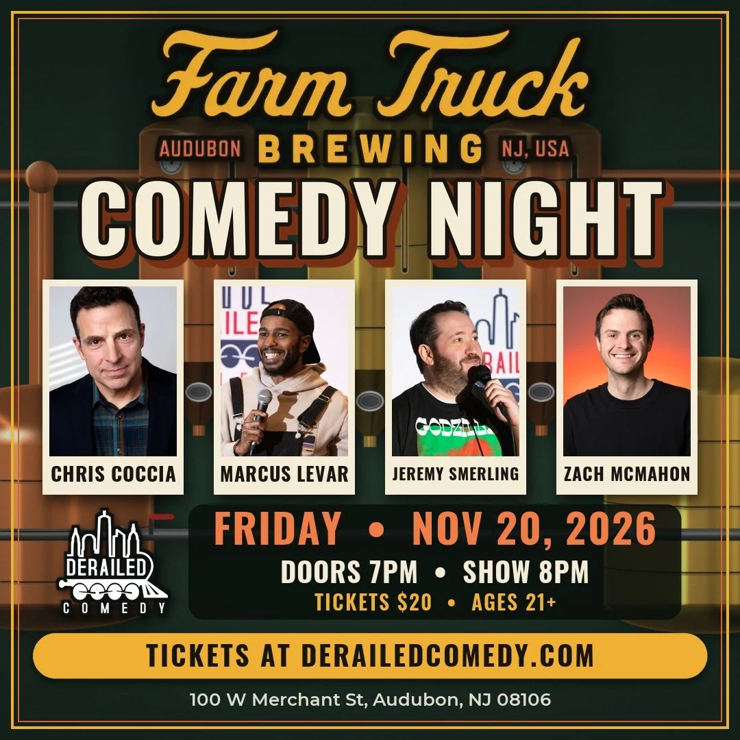 Friday November 20, 2026 @ 8PM (Doors at 7PM) - Farm Truck Brewing Company - Audubon, NJ - $20