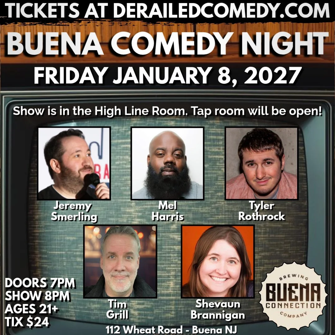 Friday, January 8, 2027 @ 8PM (Doors at 7PM) - Buena Connection Brewing Company - Buena, NJ - $24