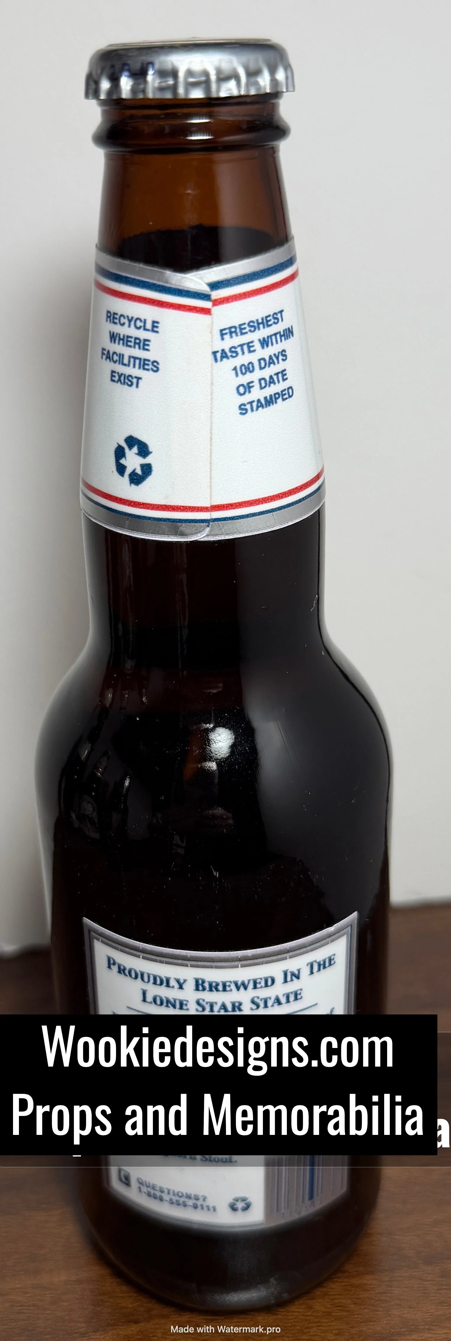Supernatural Texan Star Beer Bottle Production Made Screen Used Sacrifice