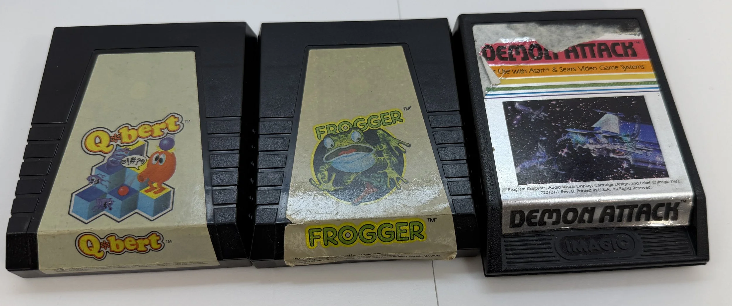 Tron: Ares Flynn's Office Screen Used Museum Prop Atari 2600 Entertainment System Game Cartridge Lot