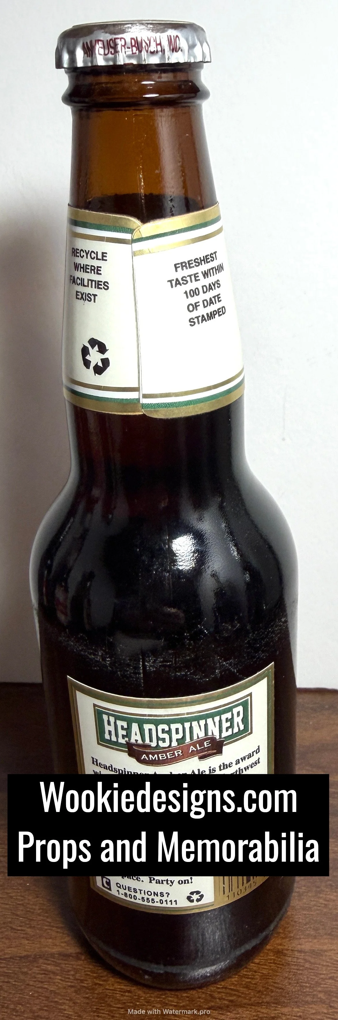 Supernatural Headspinner Beer Bottle Production Made Screen Used Party on Garth