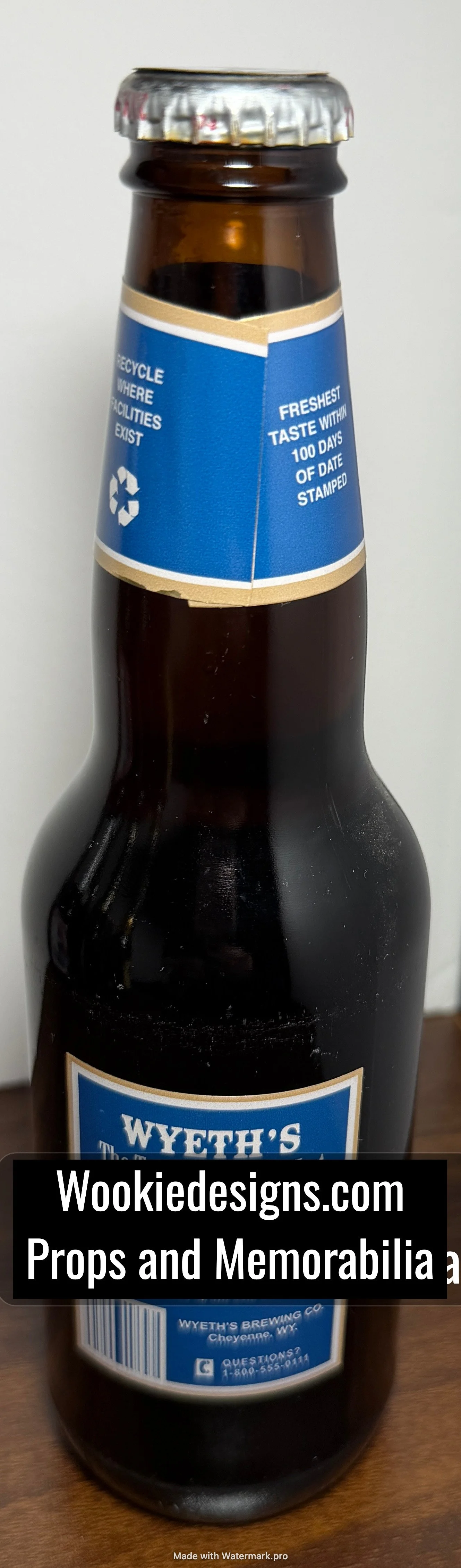 Supernatural Wyeth's Beer Bottle Production Made Screen Used The Rising Son