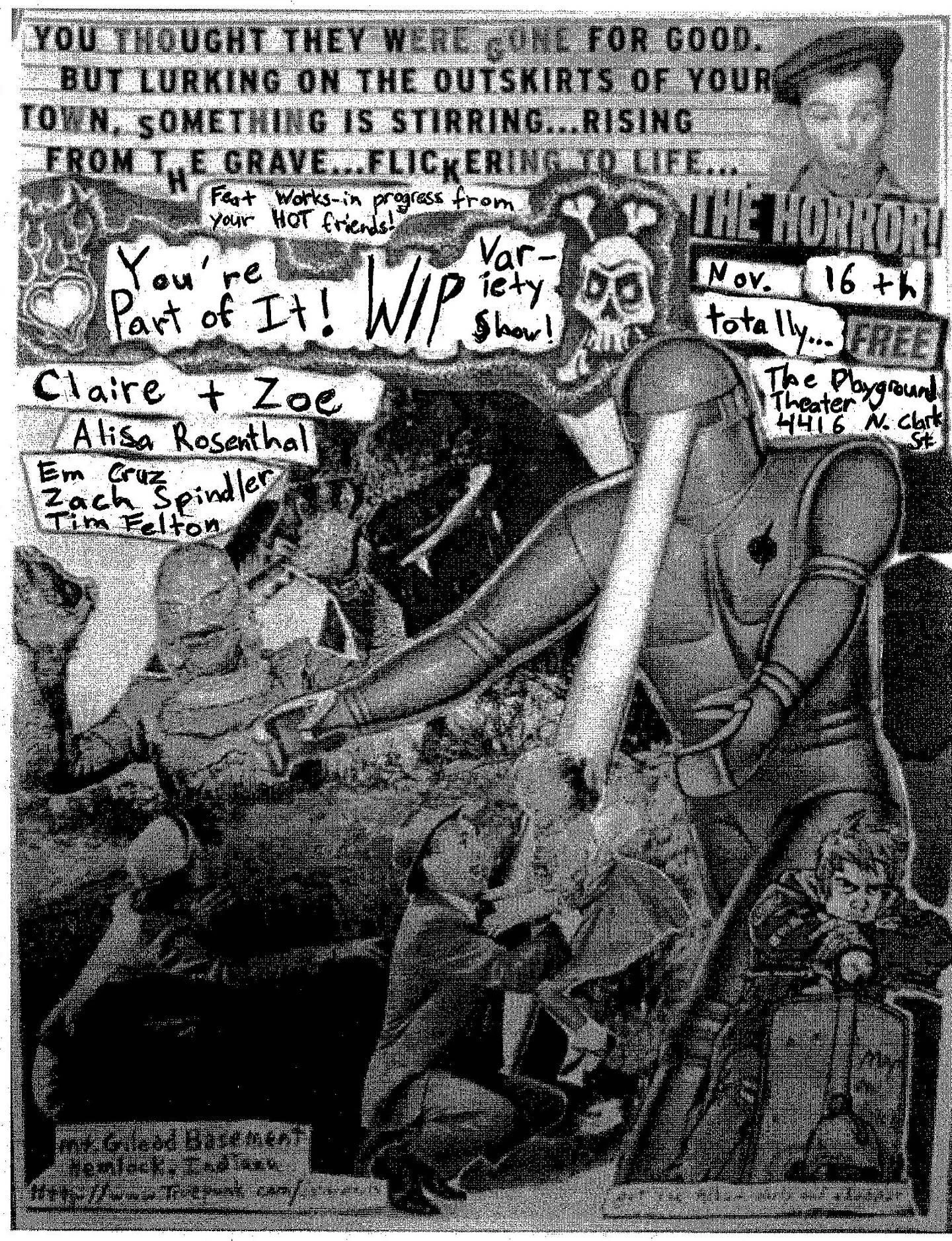 We got a new show full of your HOT friends doing WIP pieces and YOU&rsquo;RE PART OF IT! Help us craft and shape this material with your laughs, sighs, and side eyes. @theplaygroundtheater Nov. 16th at 6:30pm! Come see all these folks for FREE:
@hyim