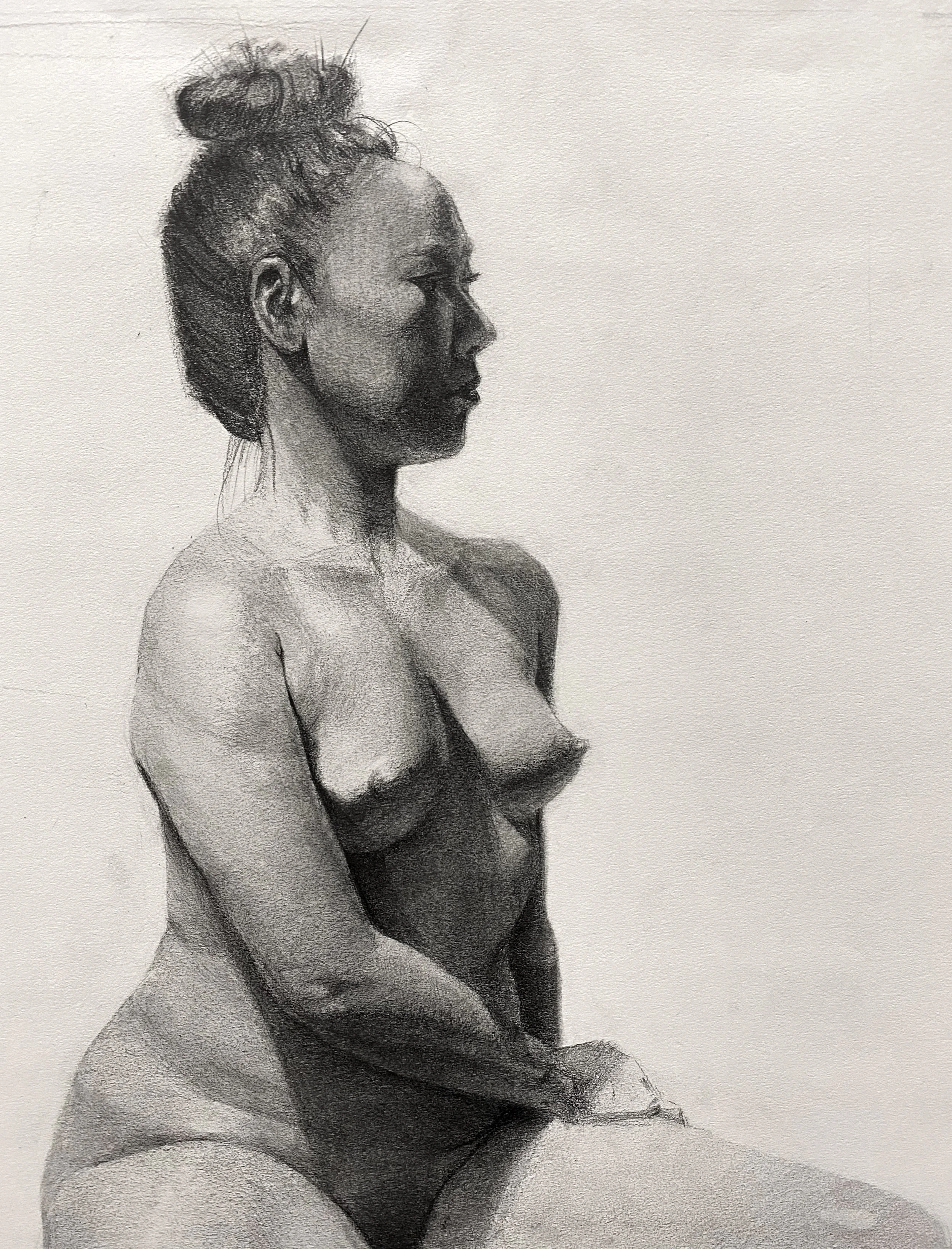 Wendy, 2022. 
Graphite on paper. 
31.4 x 36.8 cm | 12.4 x 14.5 in. 
Sold.