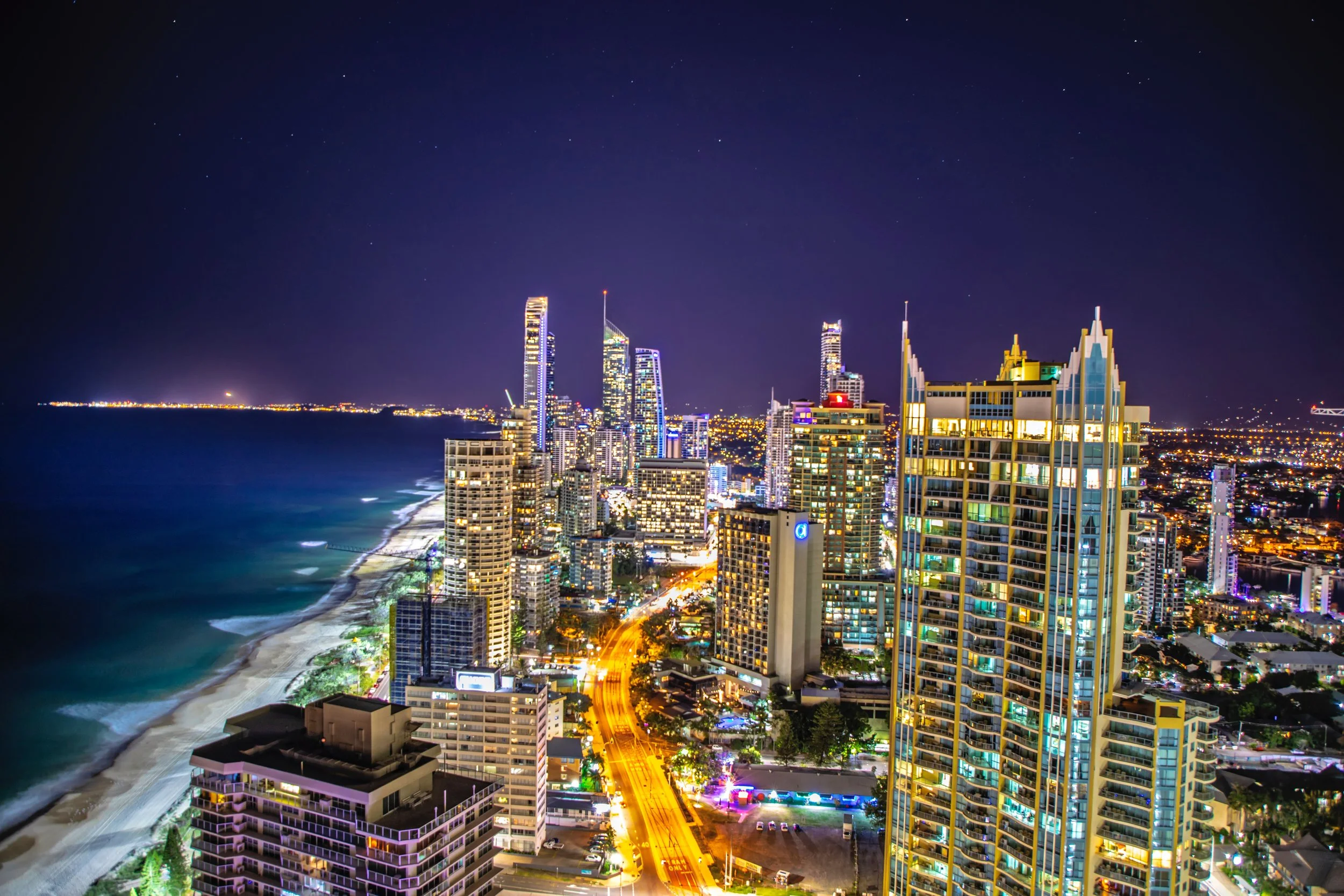 Vida noctura en Gold Coast