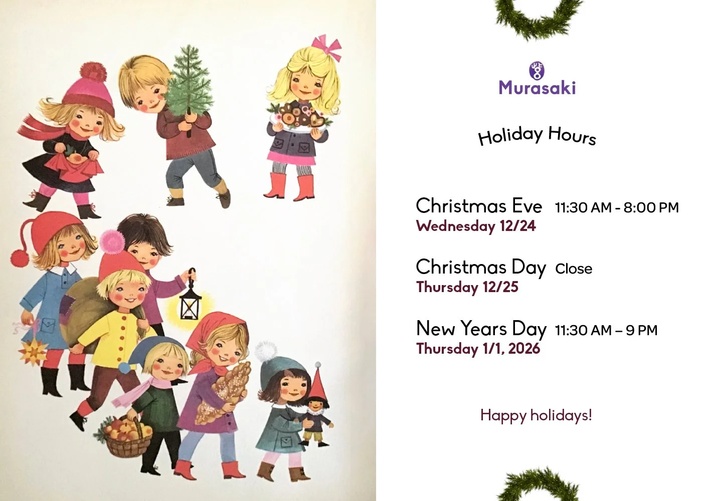 As the year comes to a close, we want to thank our community for all the love and support you&rsquo;ve shown us. Whether you&rsquo;re a long-time regular or stopped by for the first time this year, we&rsquo;re truly grateful to share our table with y