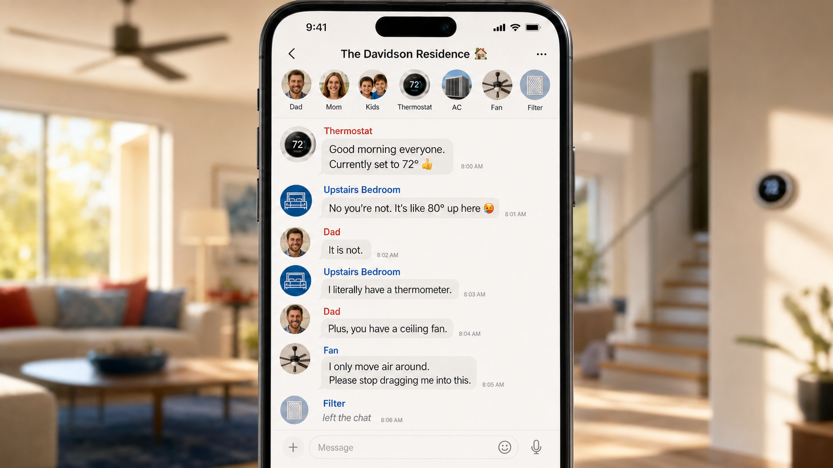 If Your House Had A Group Chat...