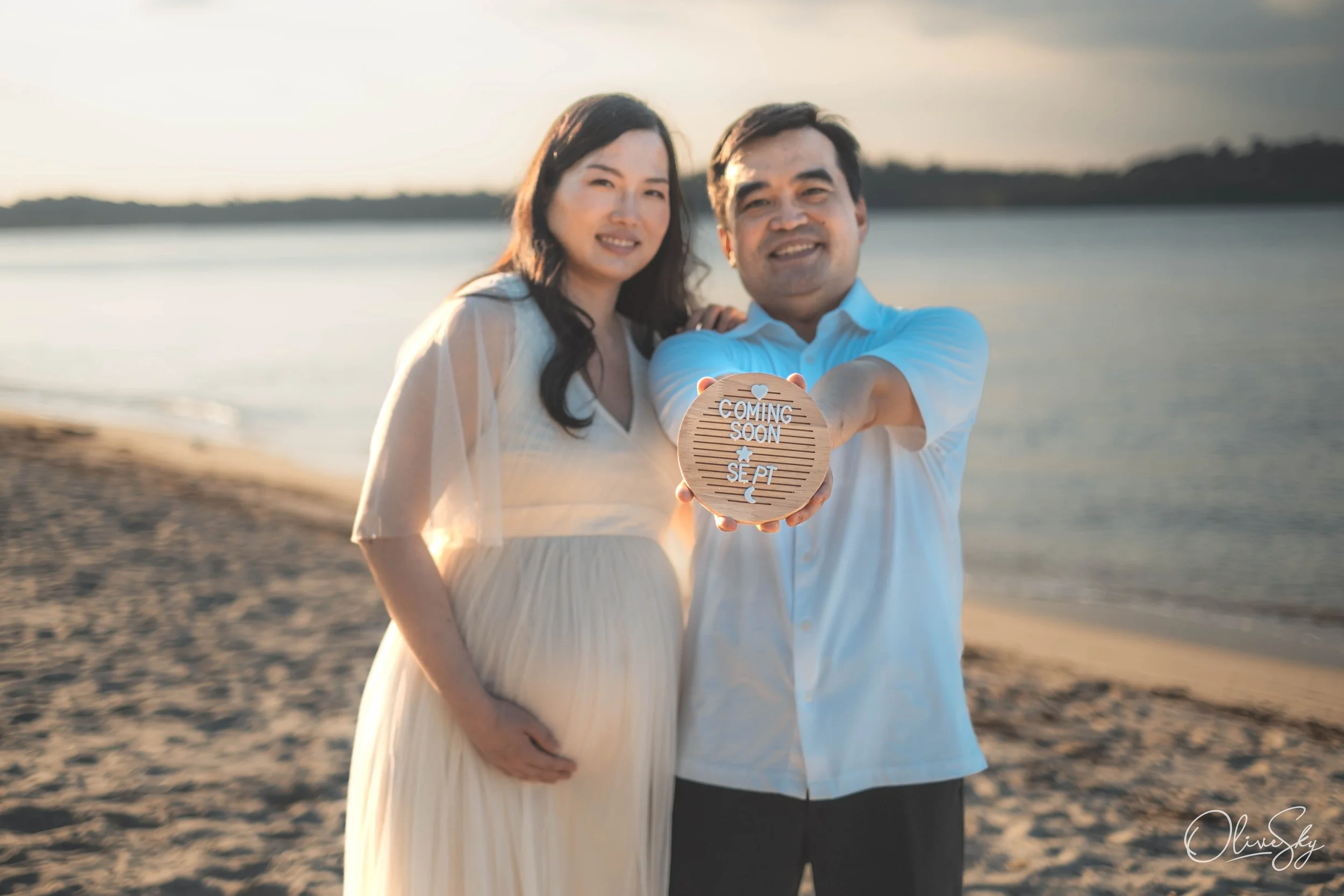 olivesky maternity photography beach