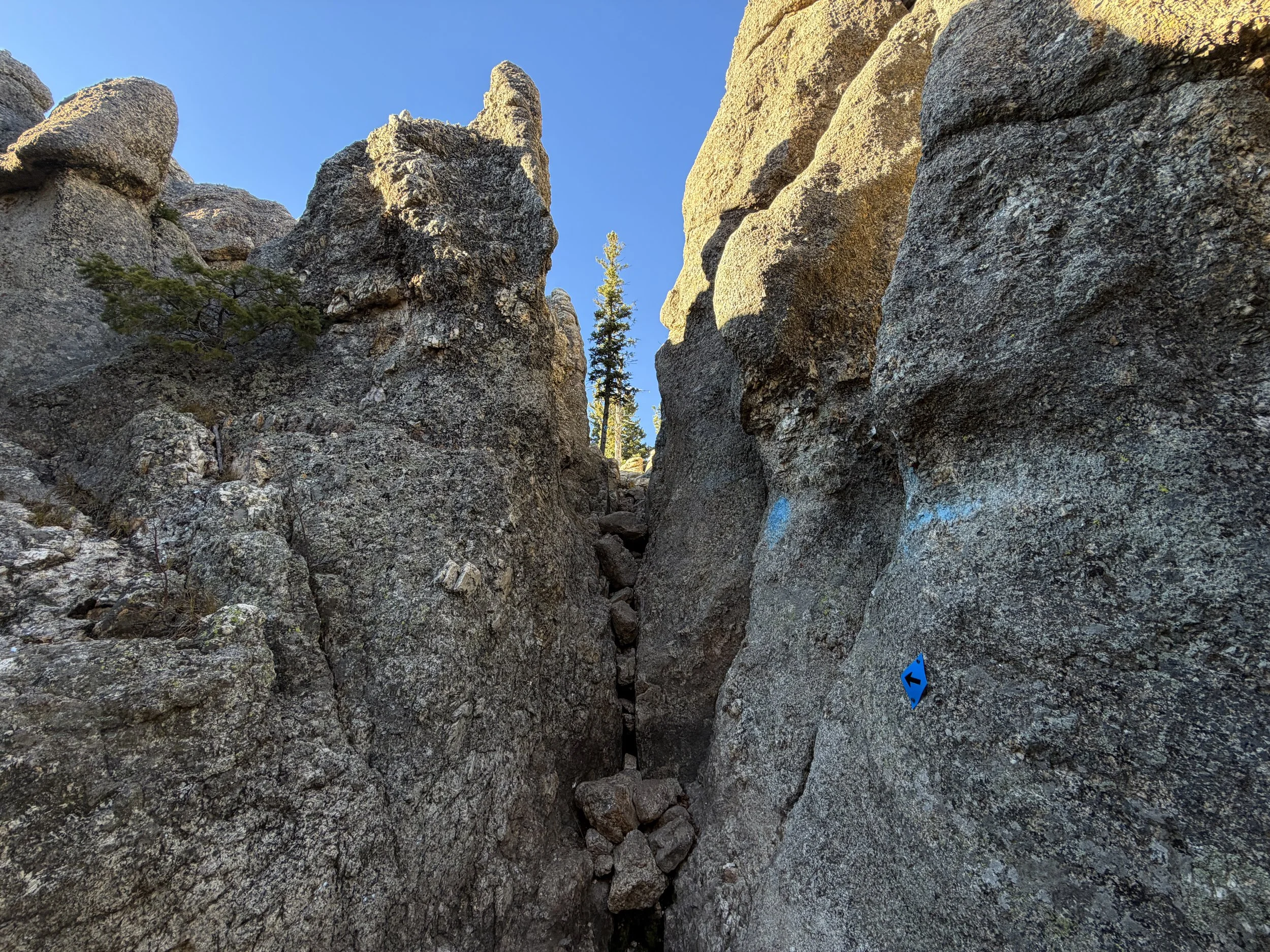 Little Devils Tower Trail Scrambling Custer State Park Black Hills South Dakota