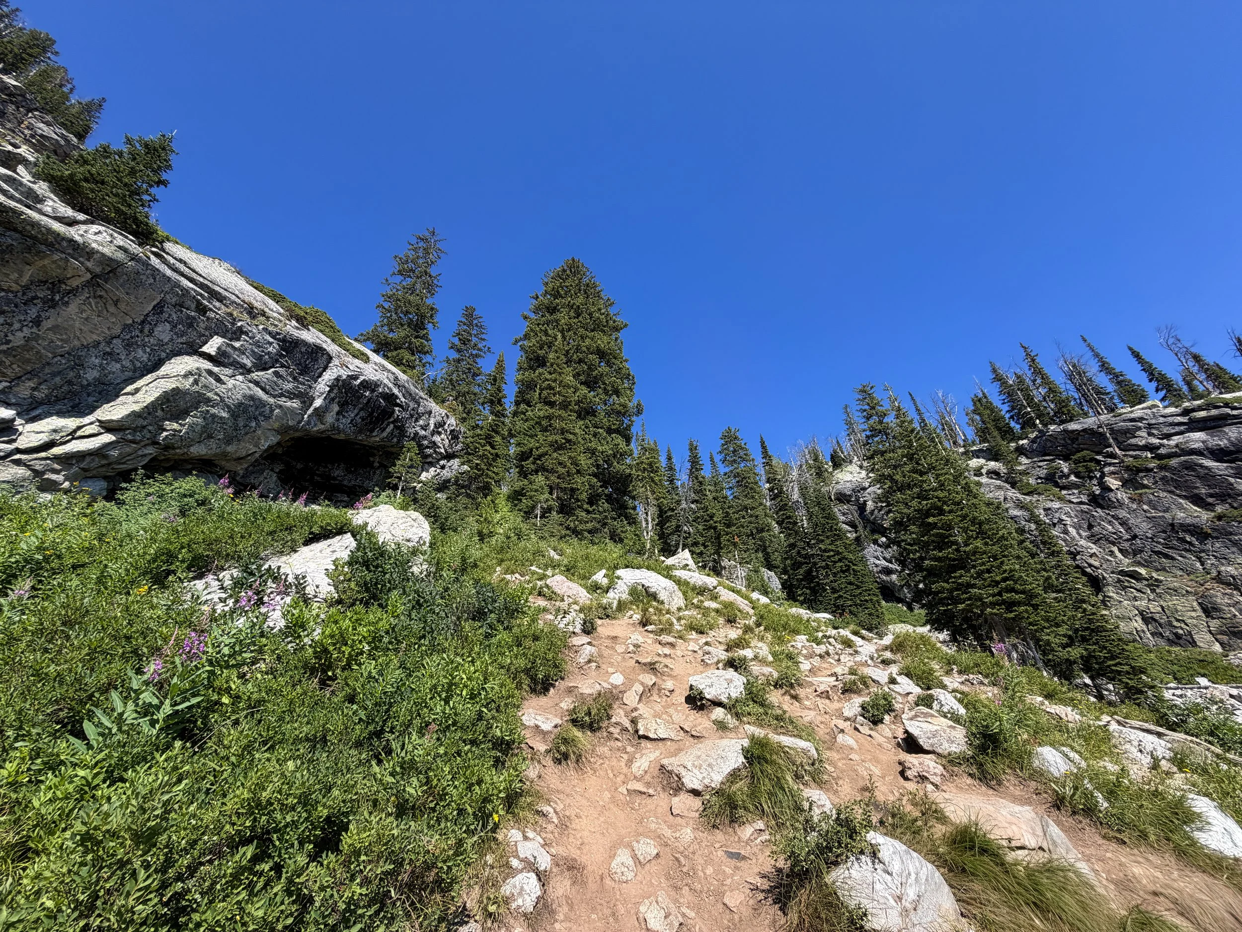 Delta Lake Trail Scramble Grand Teton National Park Wyoming