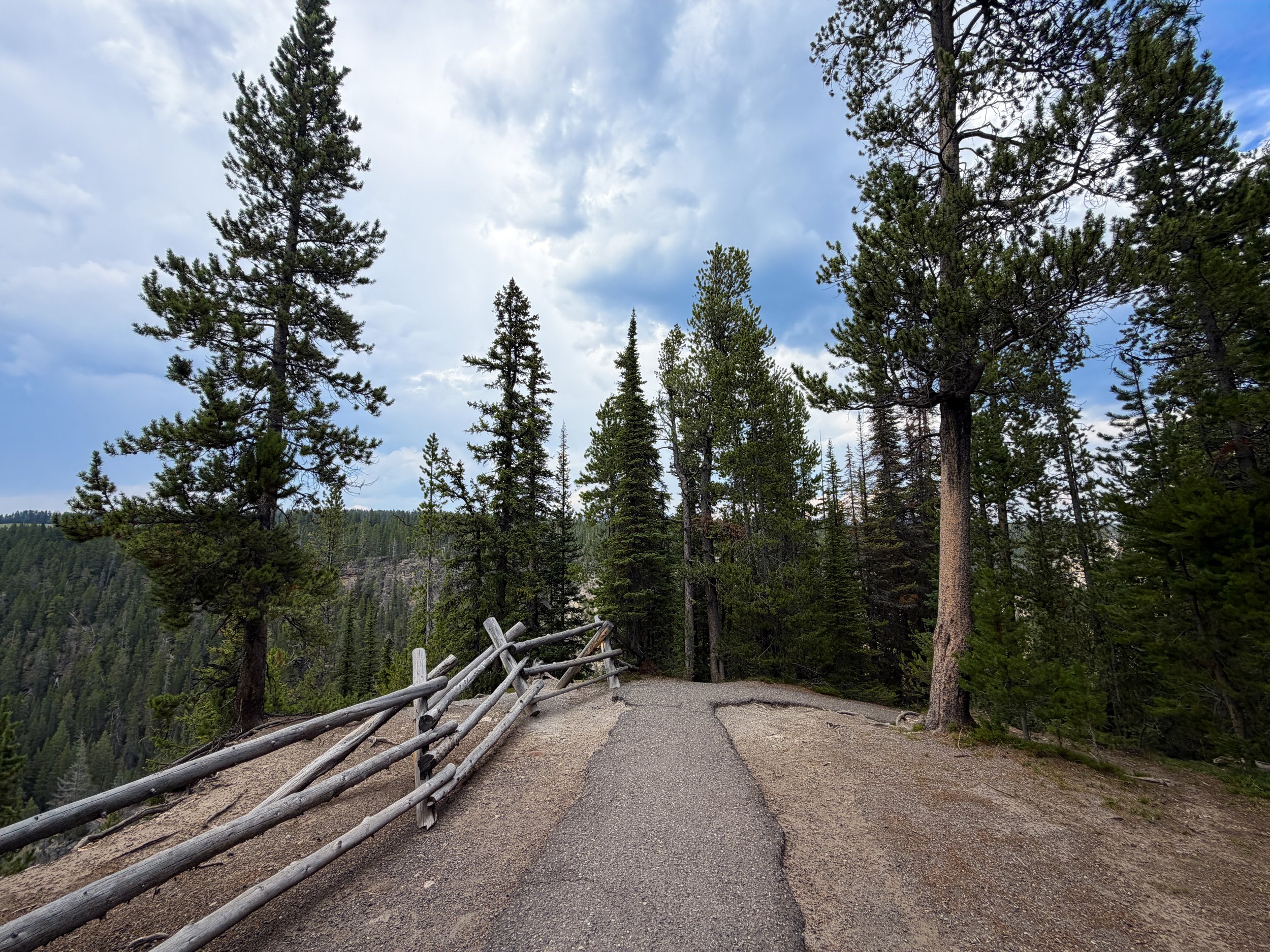 South Rim Hike Yellowstone National Park Wyoming