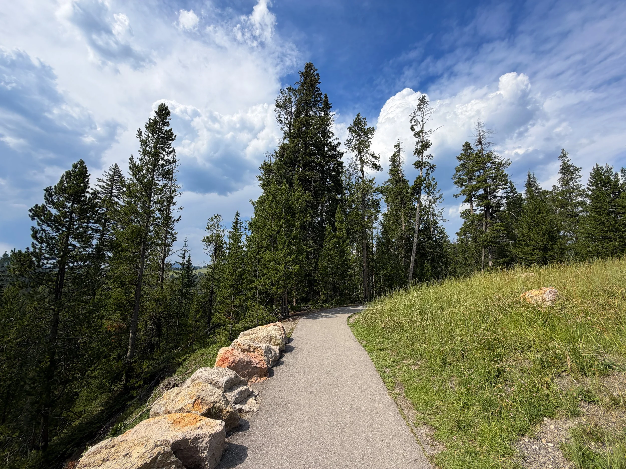 South Rim Hike Yellowstone National Park Wyoming