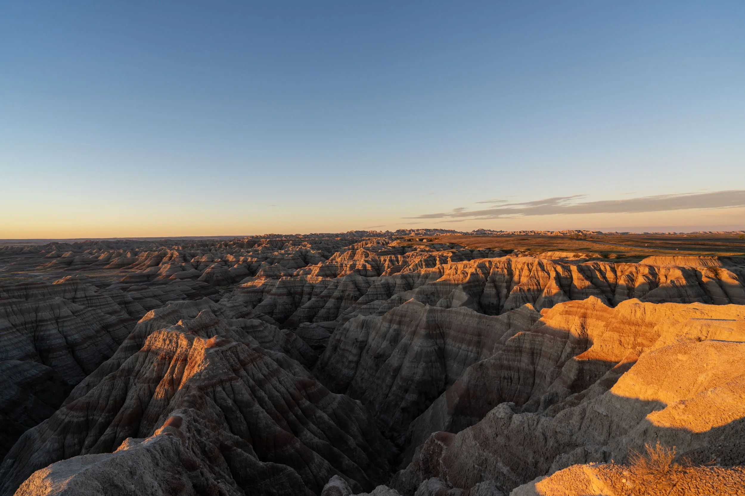Big Badlands Overlook Sunrise Badlands National Park