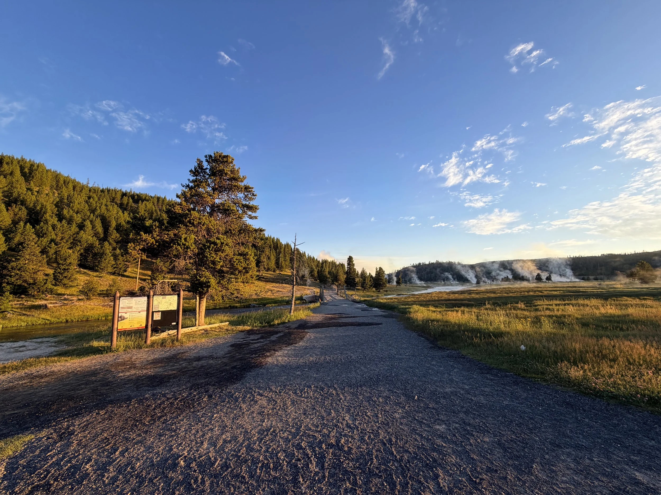 Grand Prismatic Overlook Trailhead Yellowstone National Park Wyoming