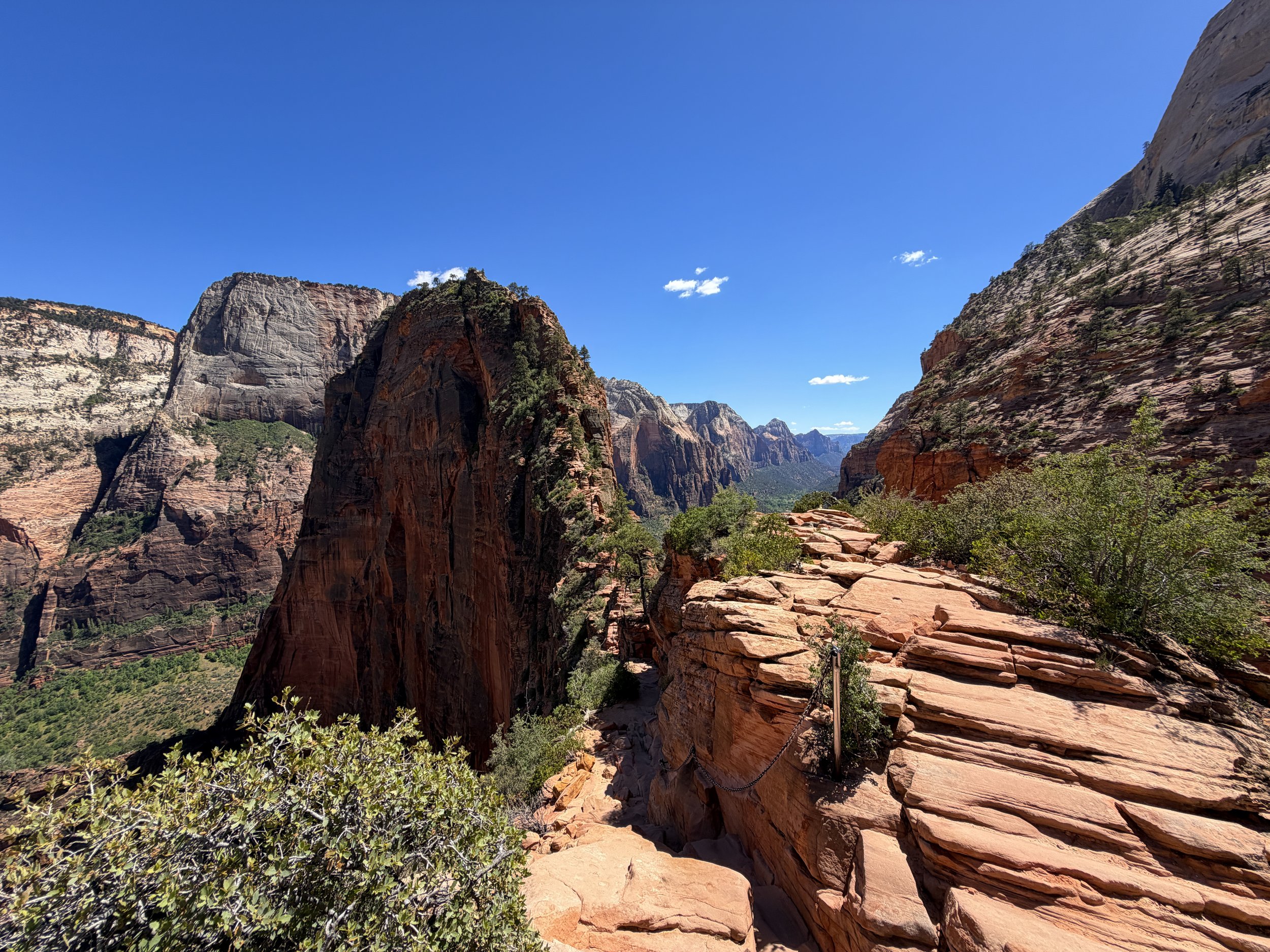 Angels Landing Trail Chains Zion National Park Utah