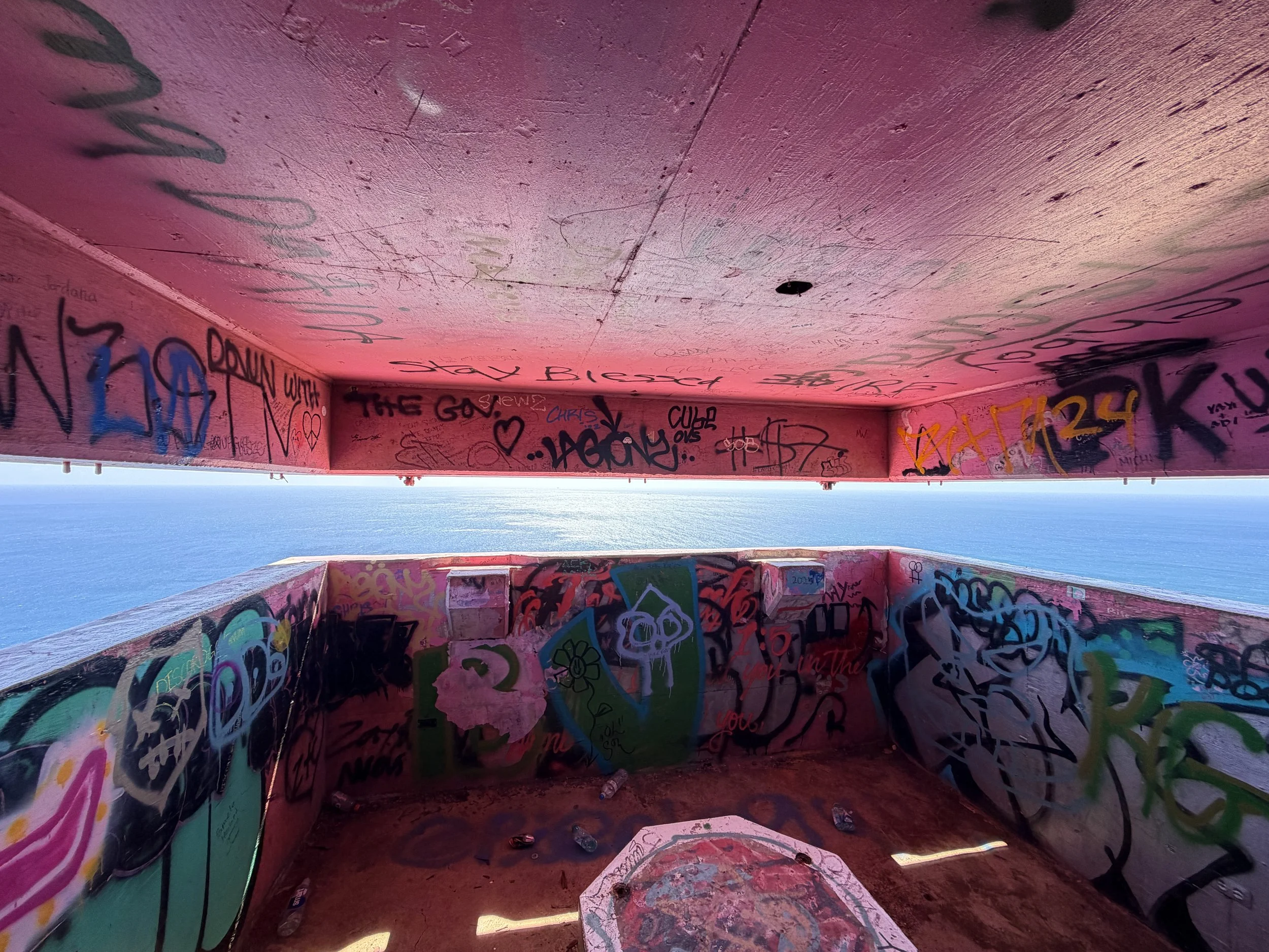 Pink Pillbox Puu O Hulu Oahu Hawaii