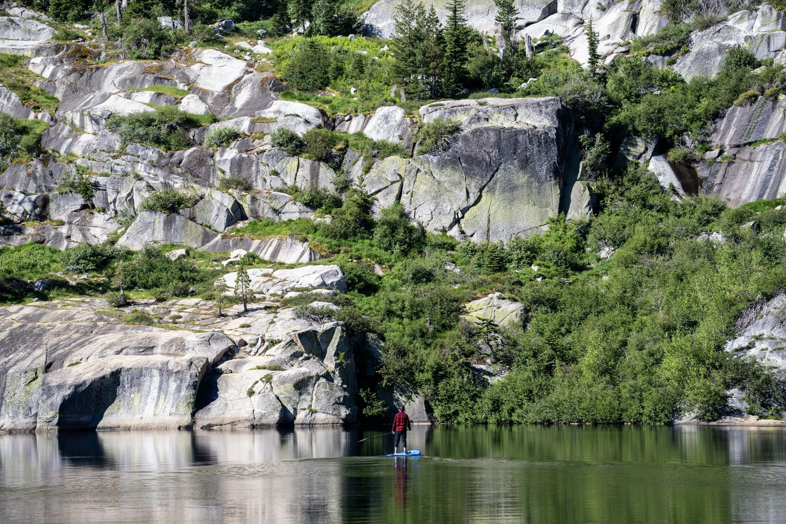Angora Lakes Trail Paddle Boarding Lake Tahoe California