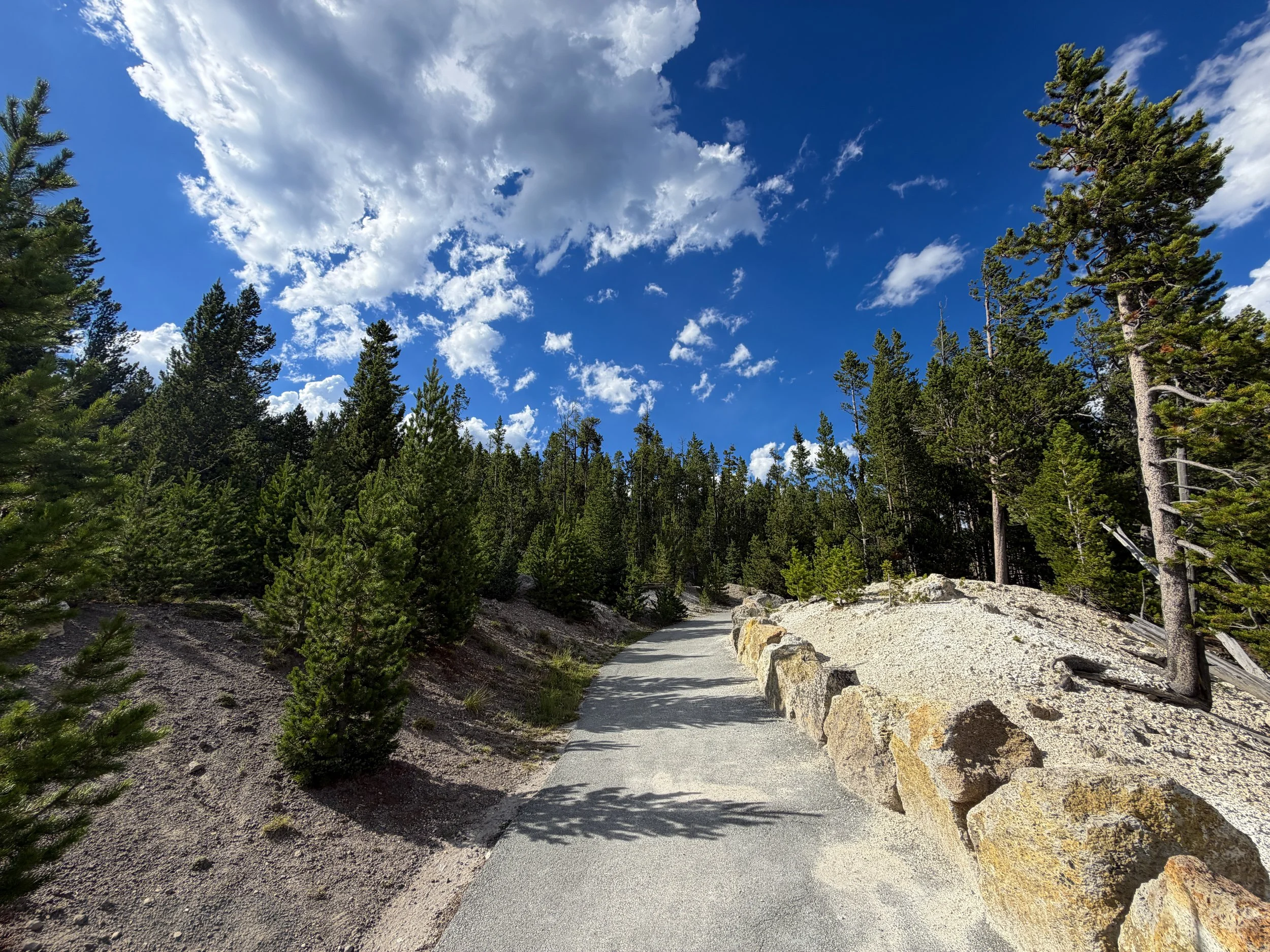 North Rim Hike Yellowstone National Park Wyoming