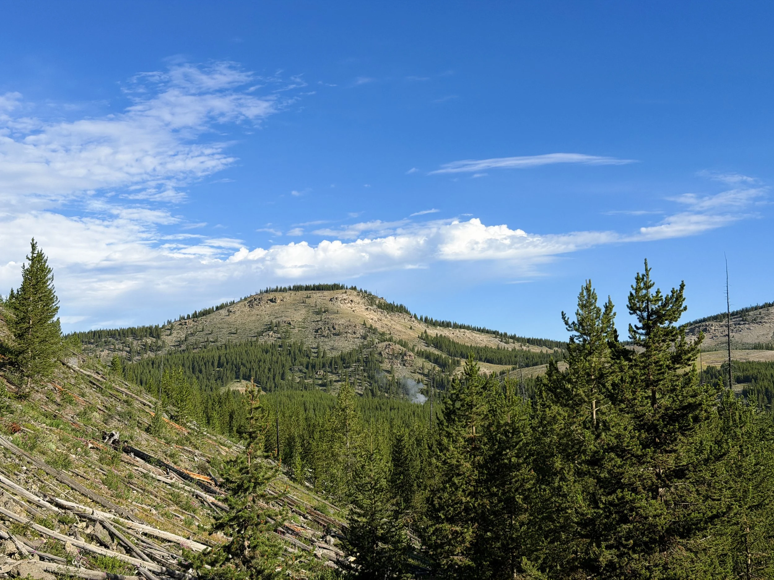 Fairy Falls Trail to Imperial Geyser Yellowstone National Park Wyoming