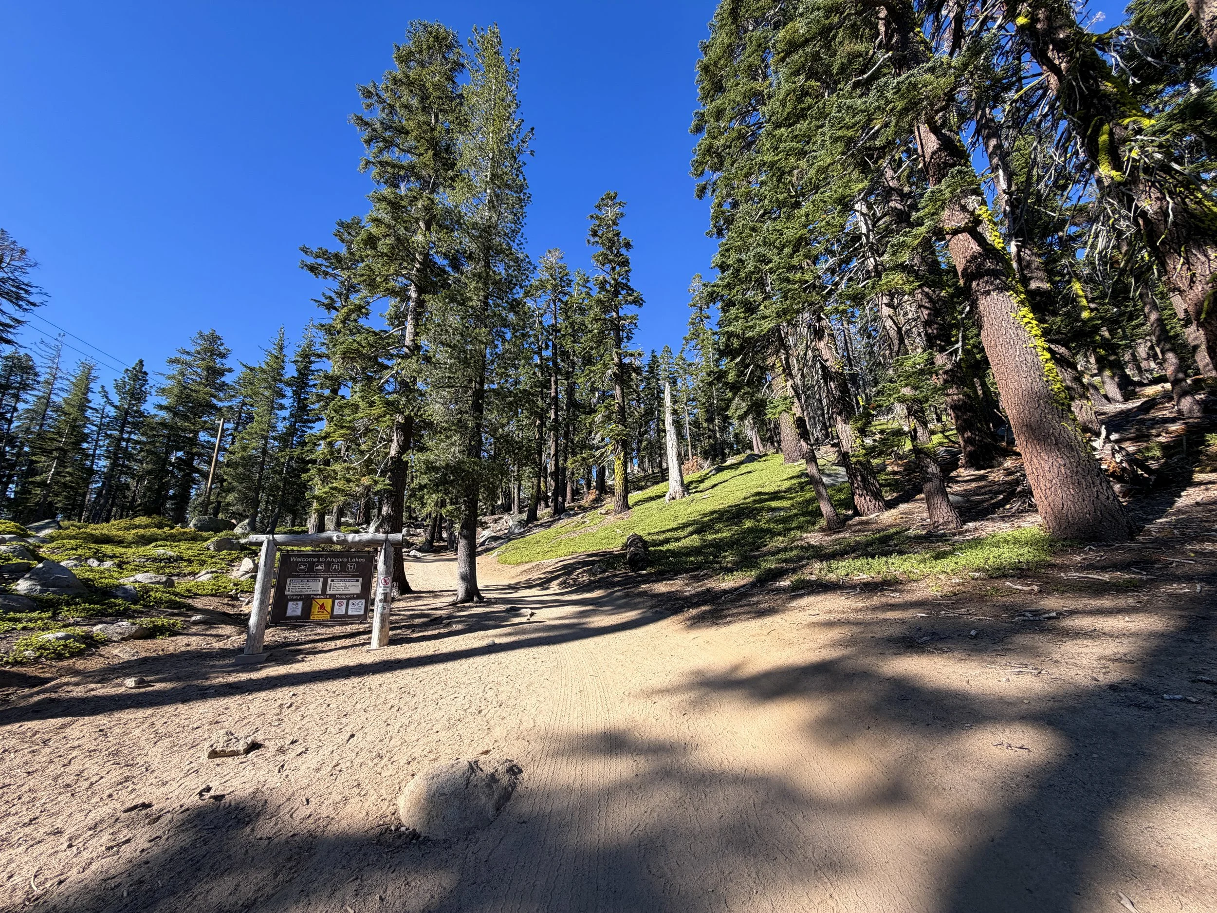 Angora Lakes Trail Lake Tahoe California